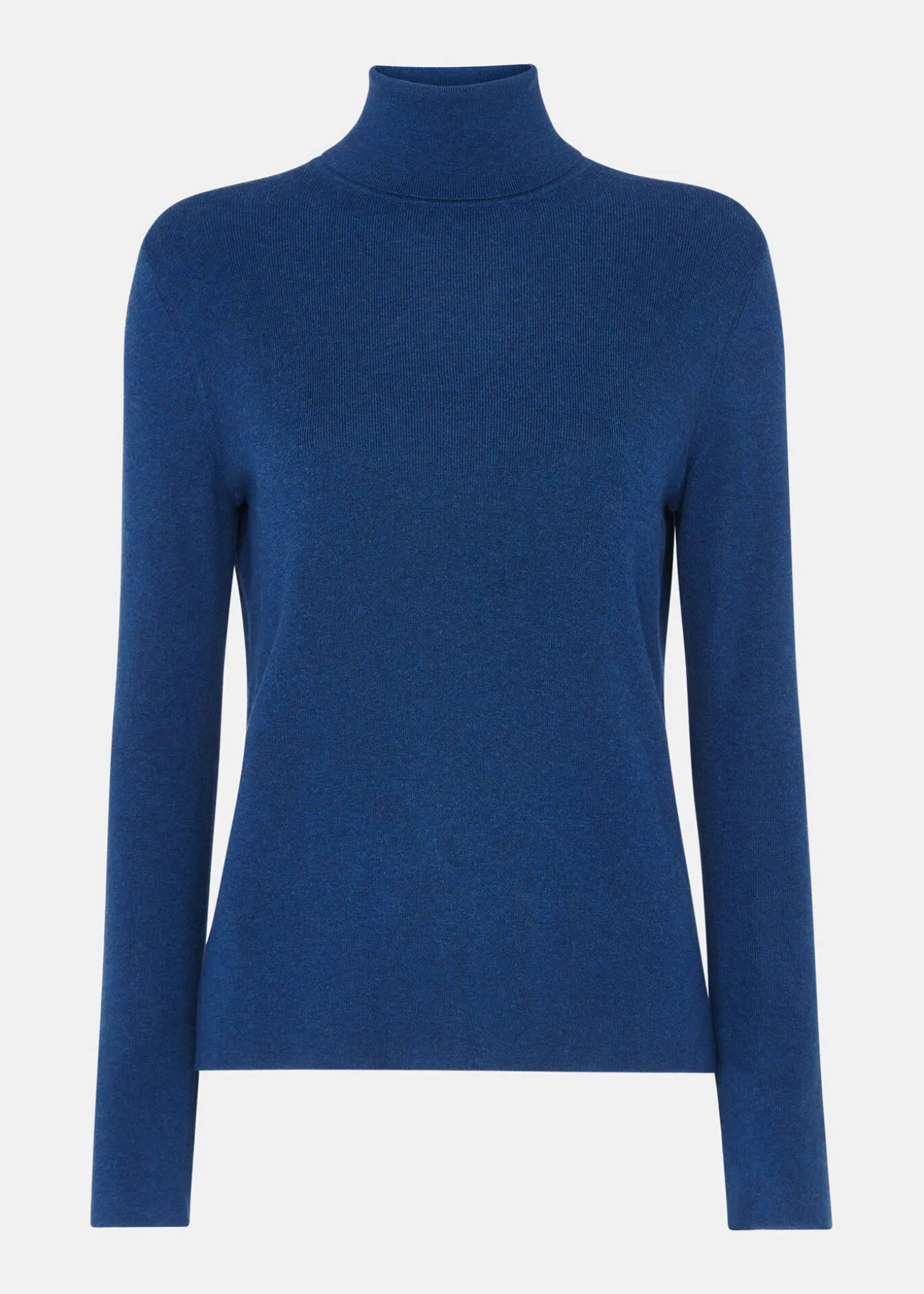 Blue Maja Knitted Polo Neck Knit