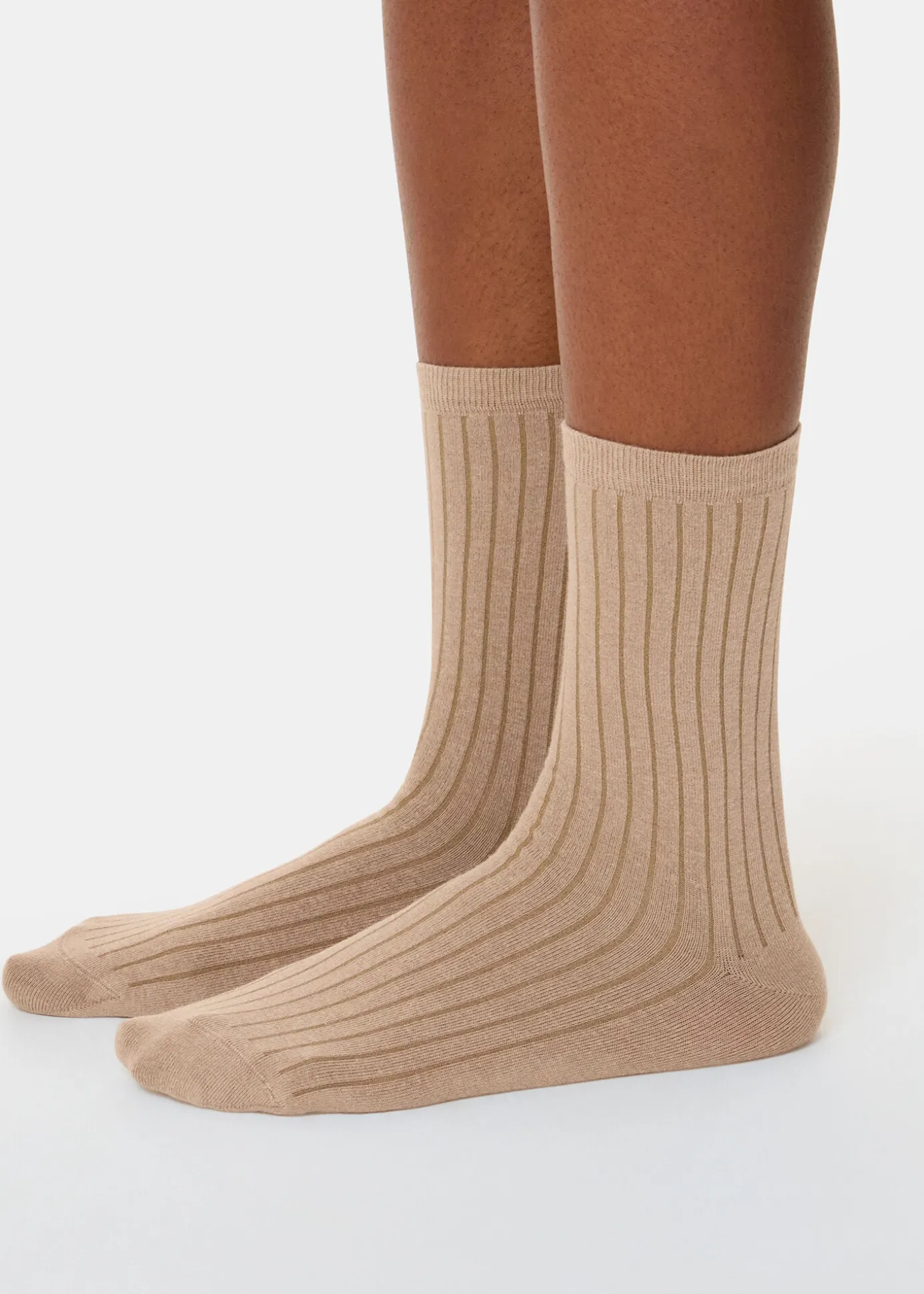 Blue Ribbed Socks Set of 3
