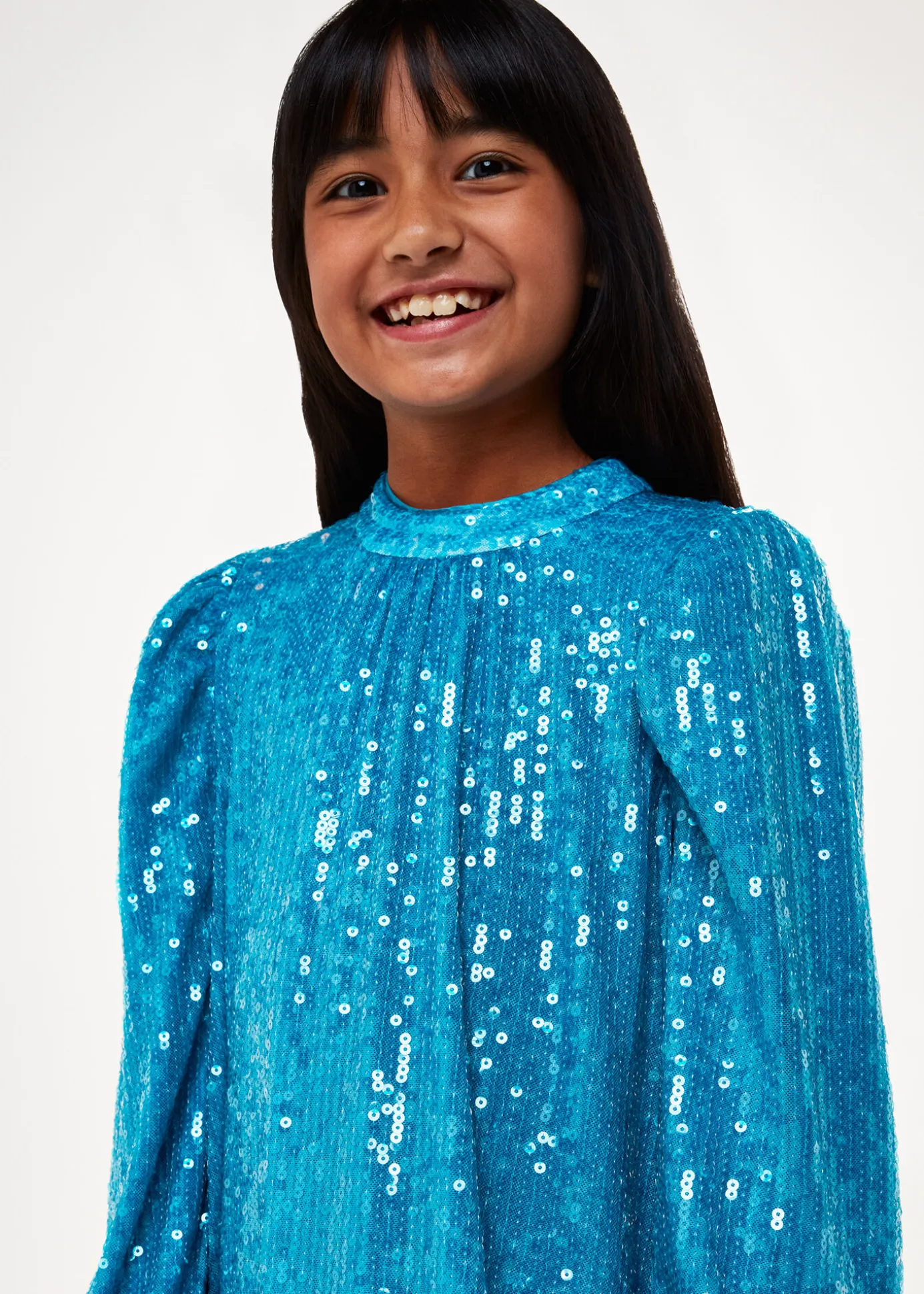 Blue Sadie Sequin Dress