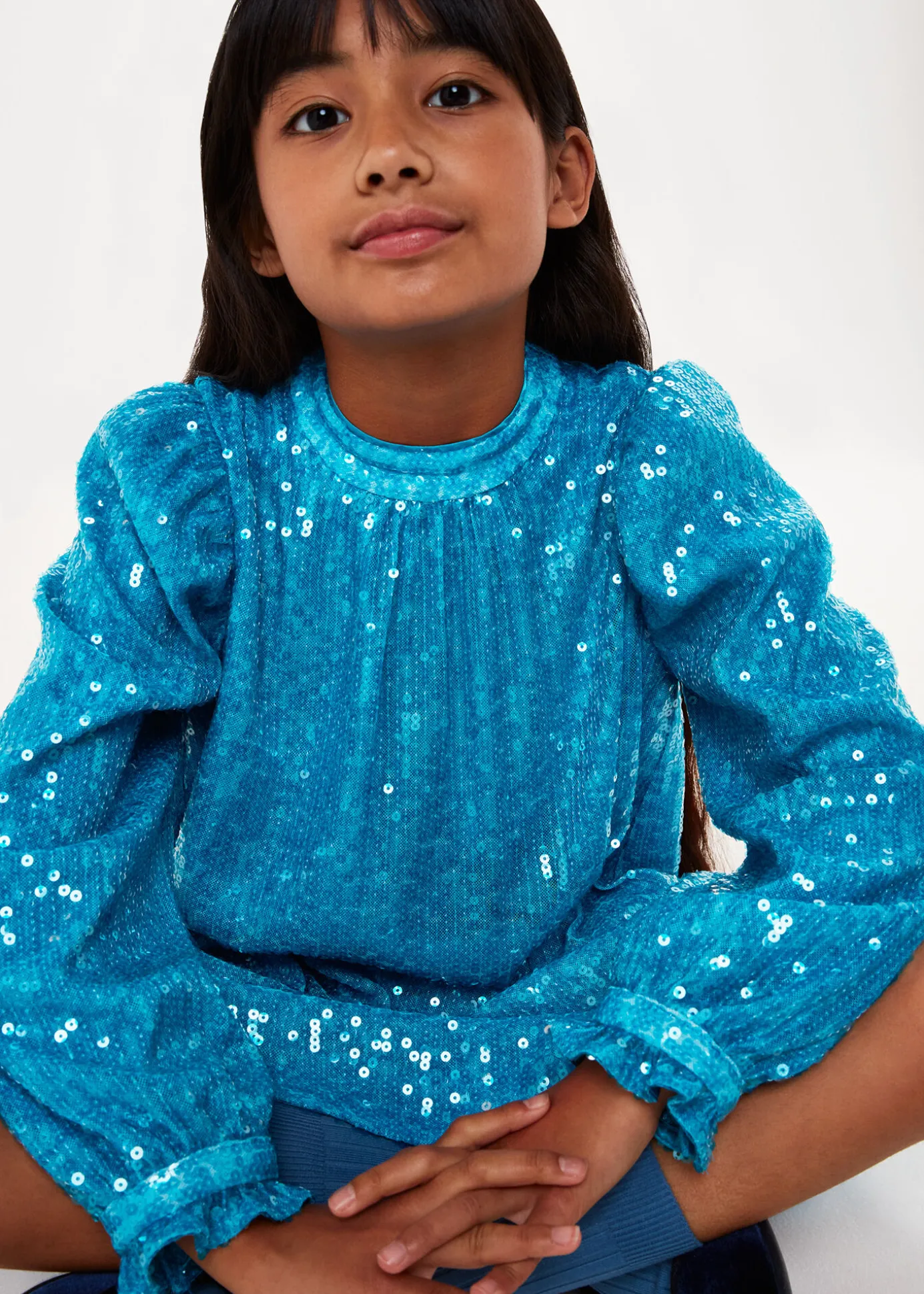 Blue Sadie Sequin Dress