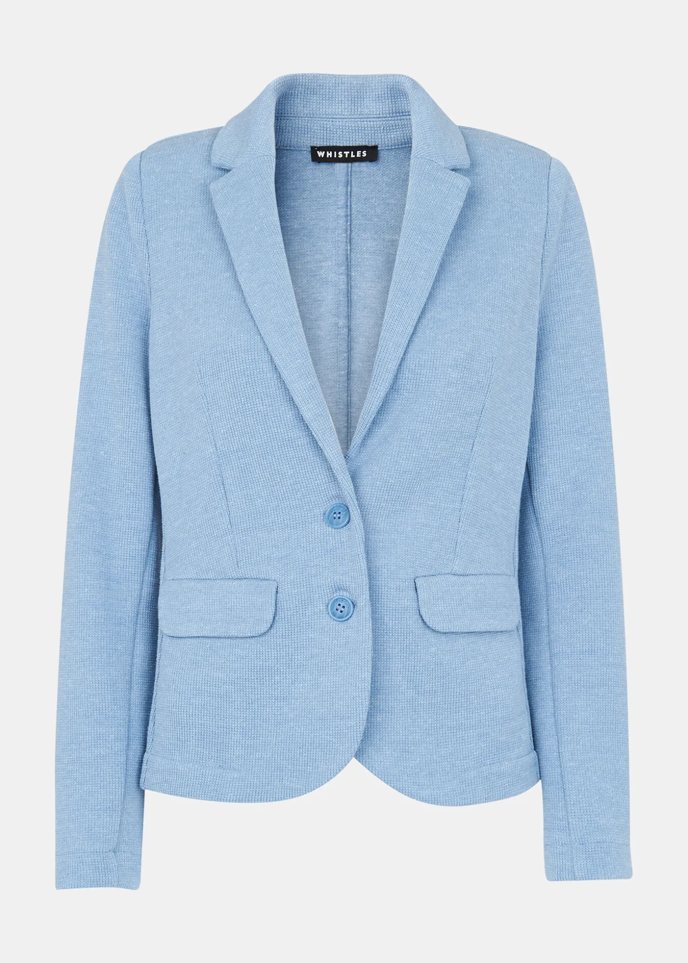 Blue Slim Jersey Jacket