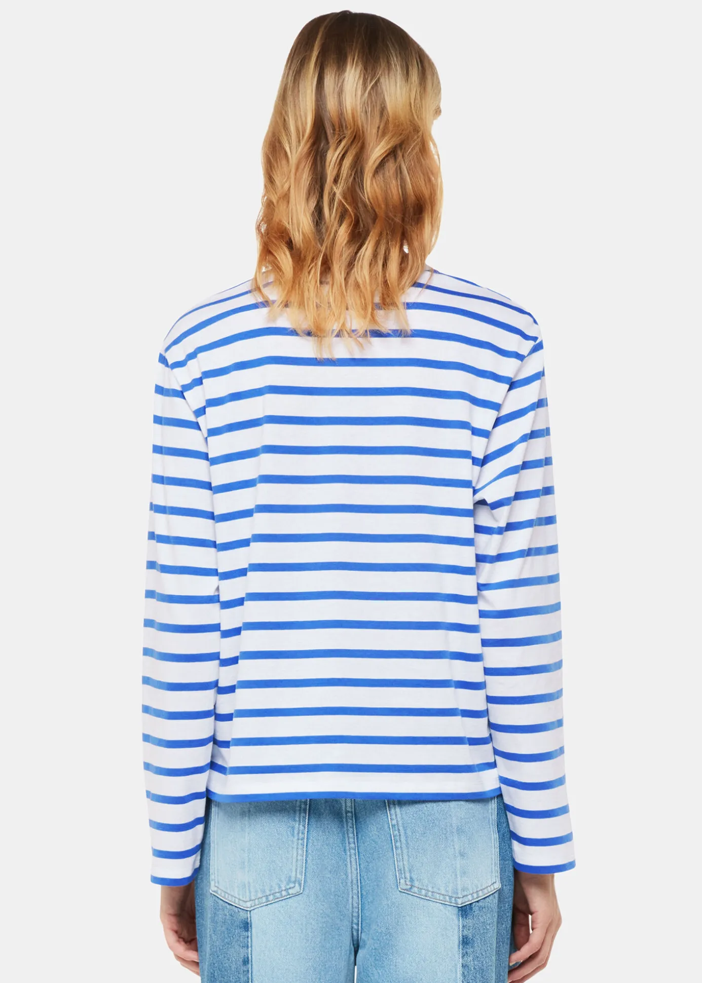 Blue Stripe Cotton Top