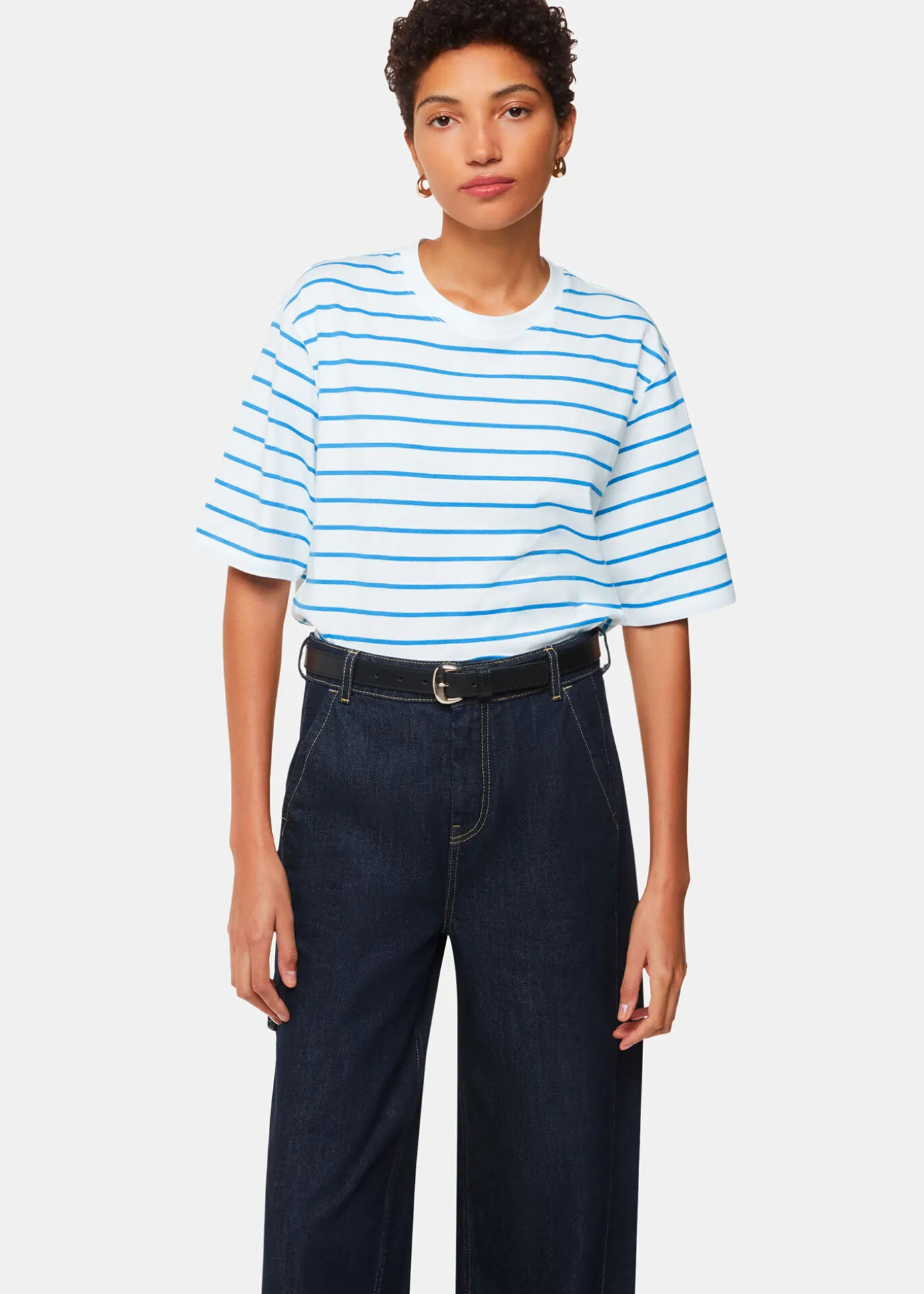 Blue Stripe Short Sleeve T-shirt