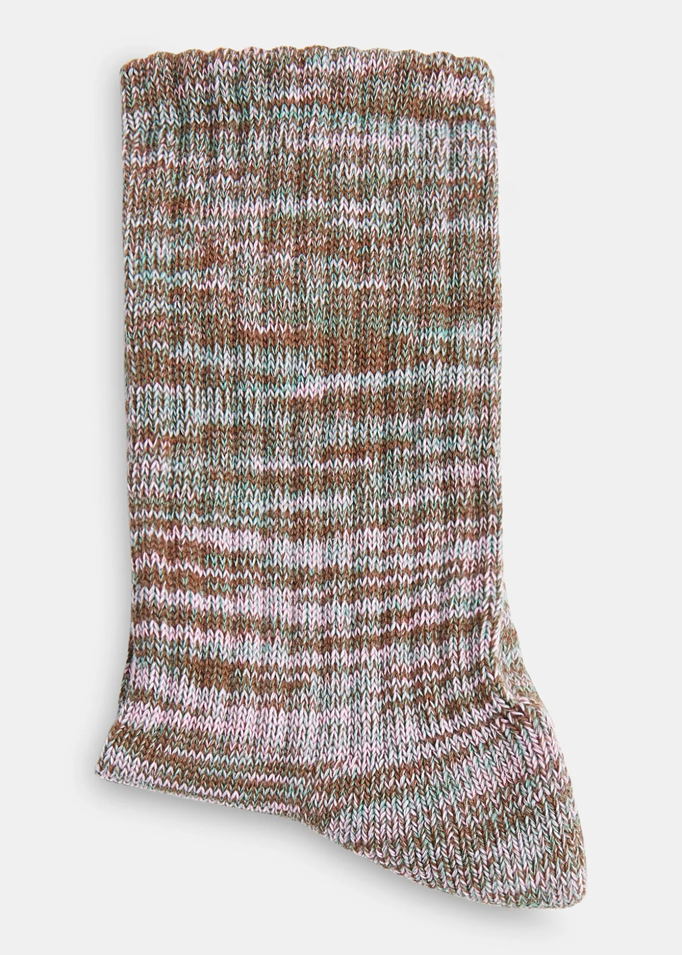 Brown Chunky Marl Socks