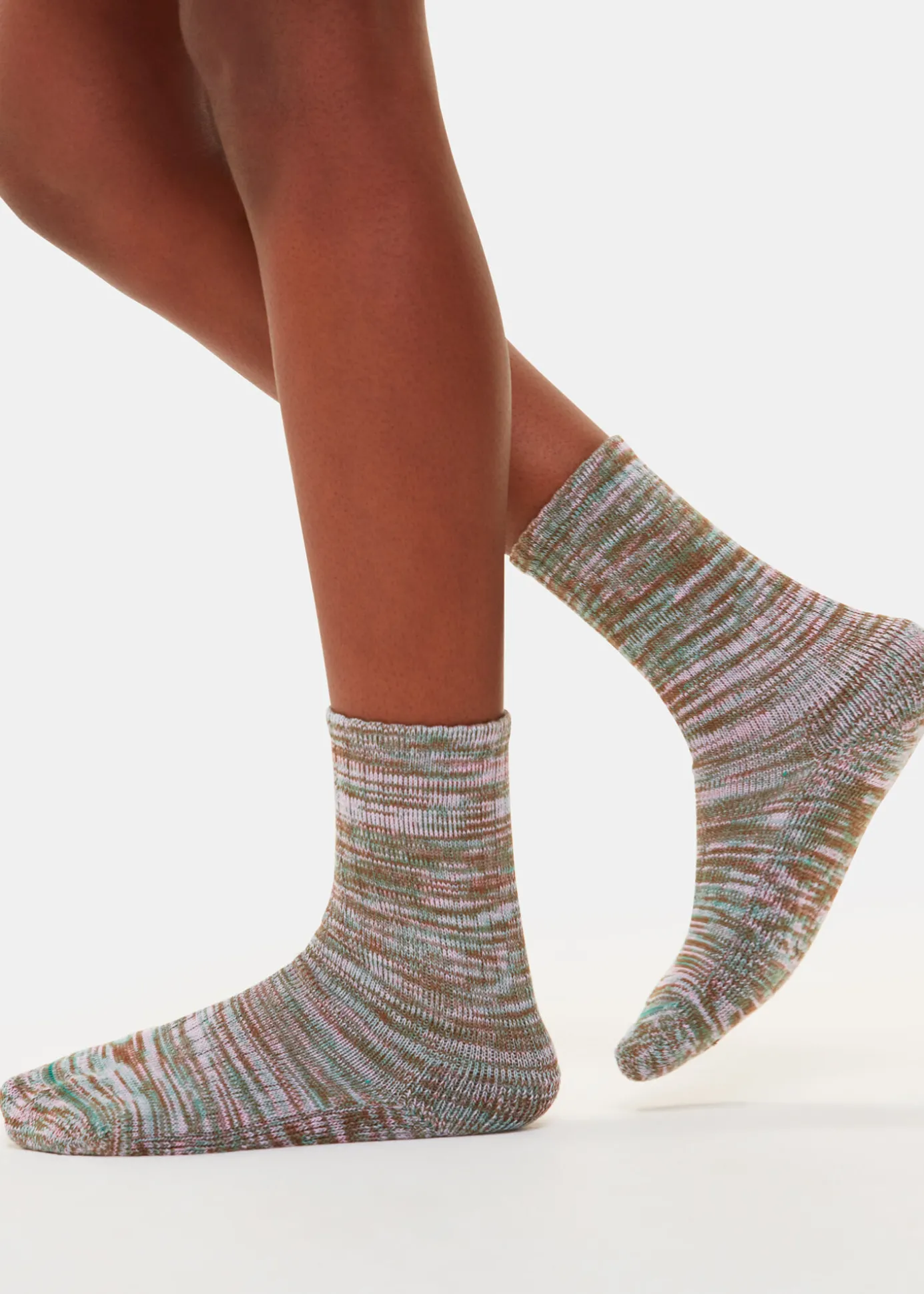 Brown Chunky Marl Socks