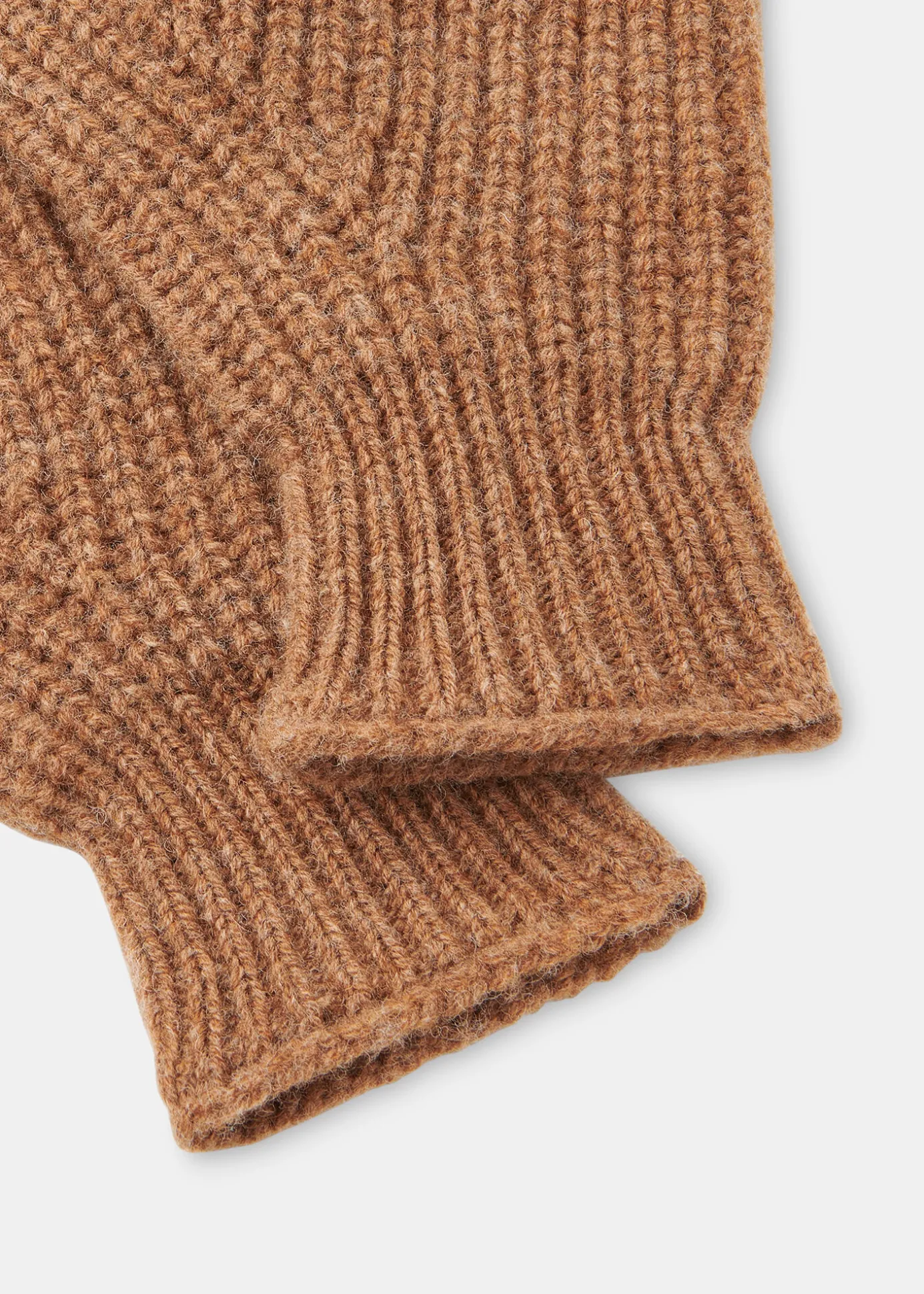 Camel Lambswool Gloves