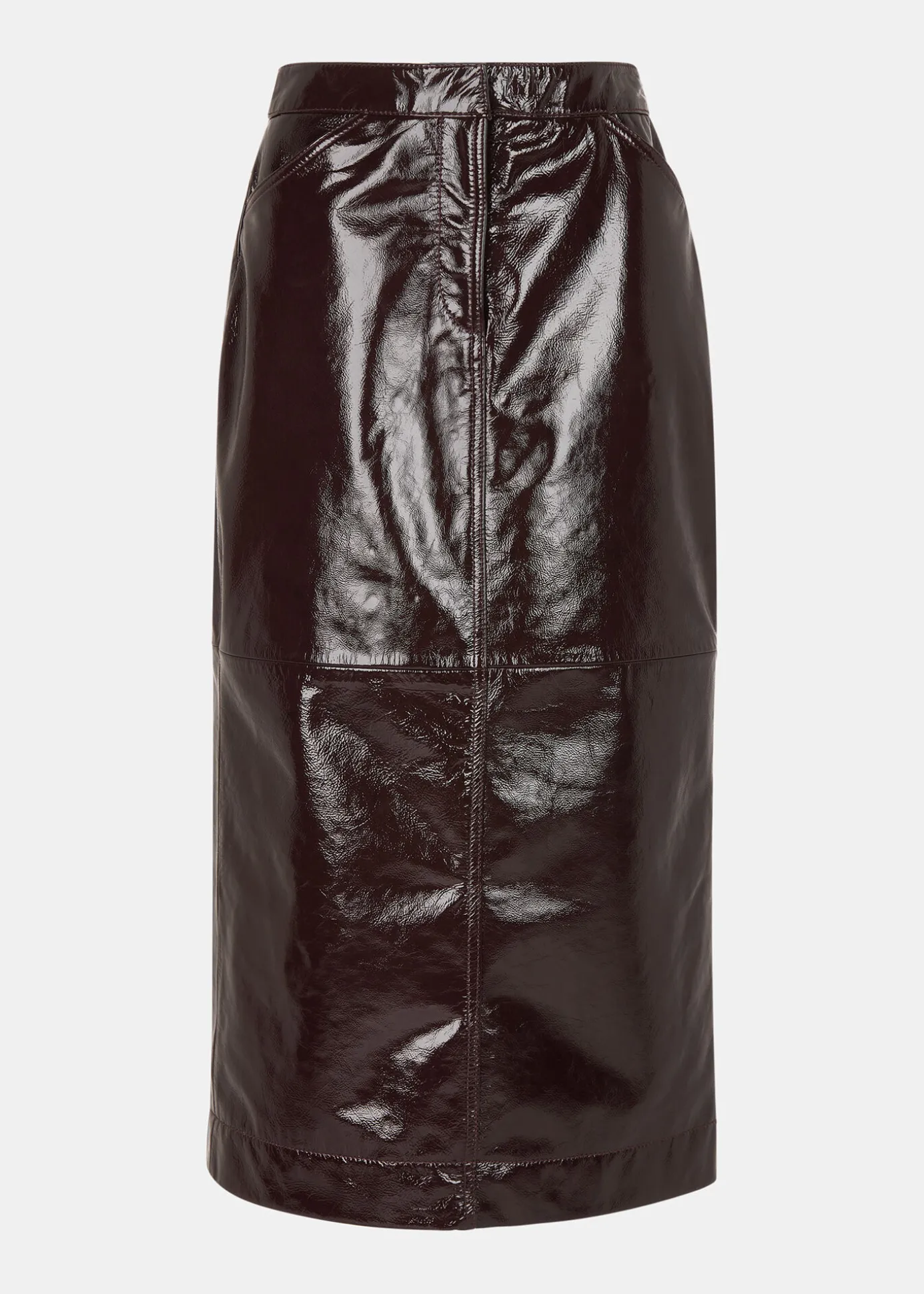 Chocolate Rachel Patent Leather Skirt