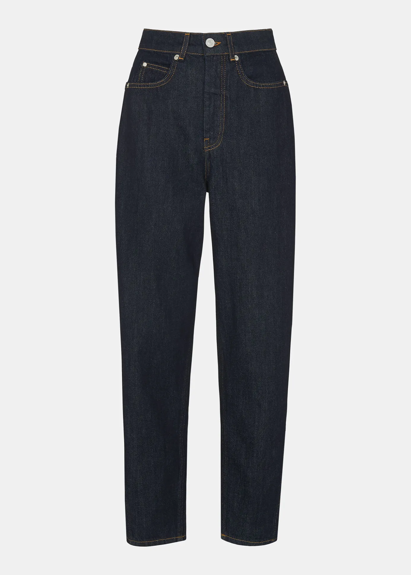 Dark Denim Authentic Barrel Leg Jean