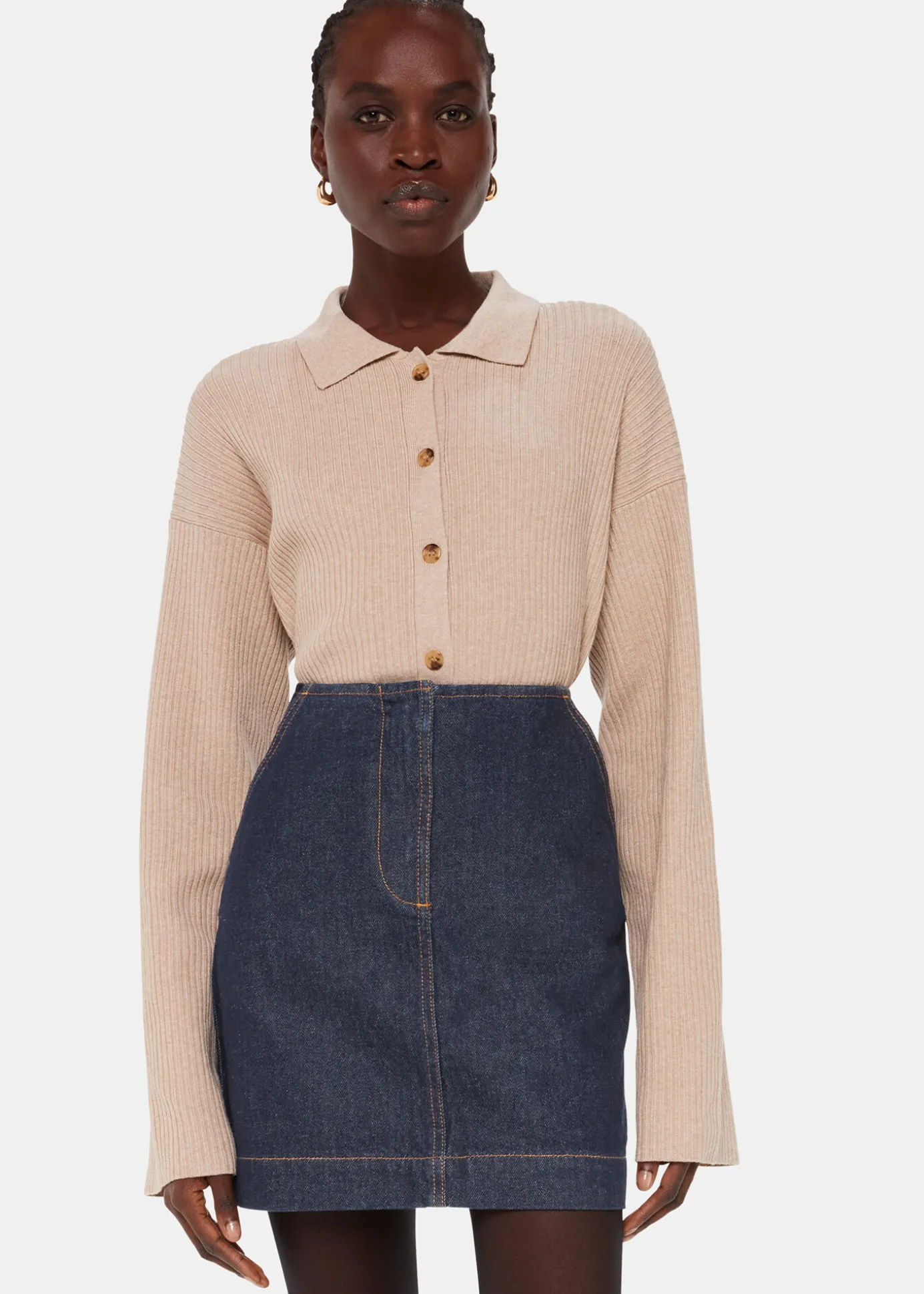 Dark Denim Denim Mini Skirt