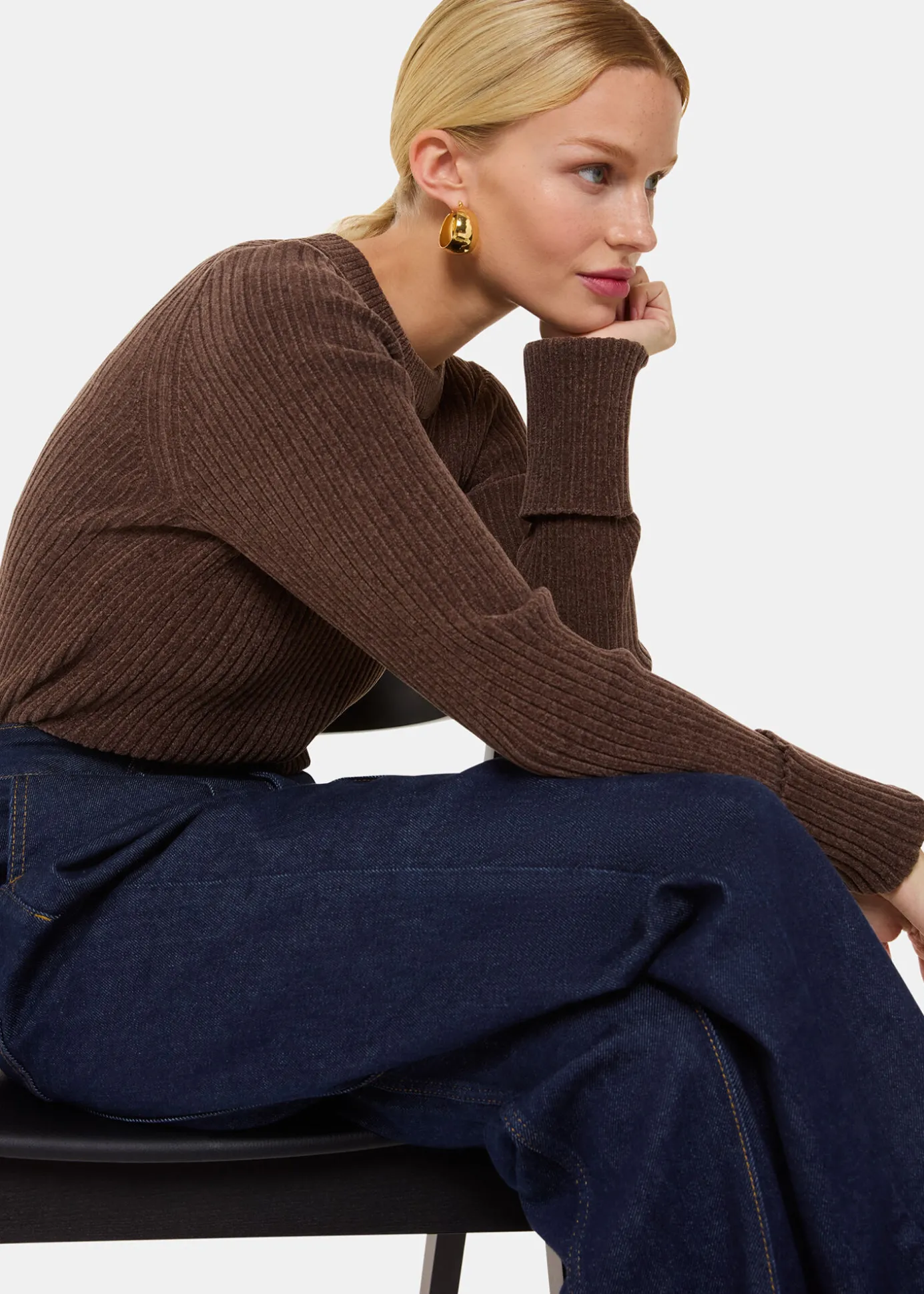 Dark Denim Seam Detail Jean