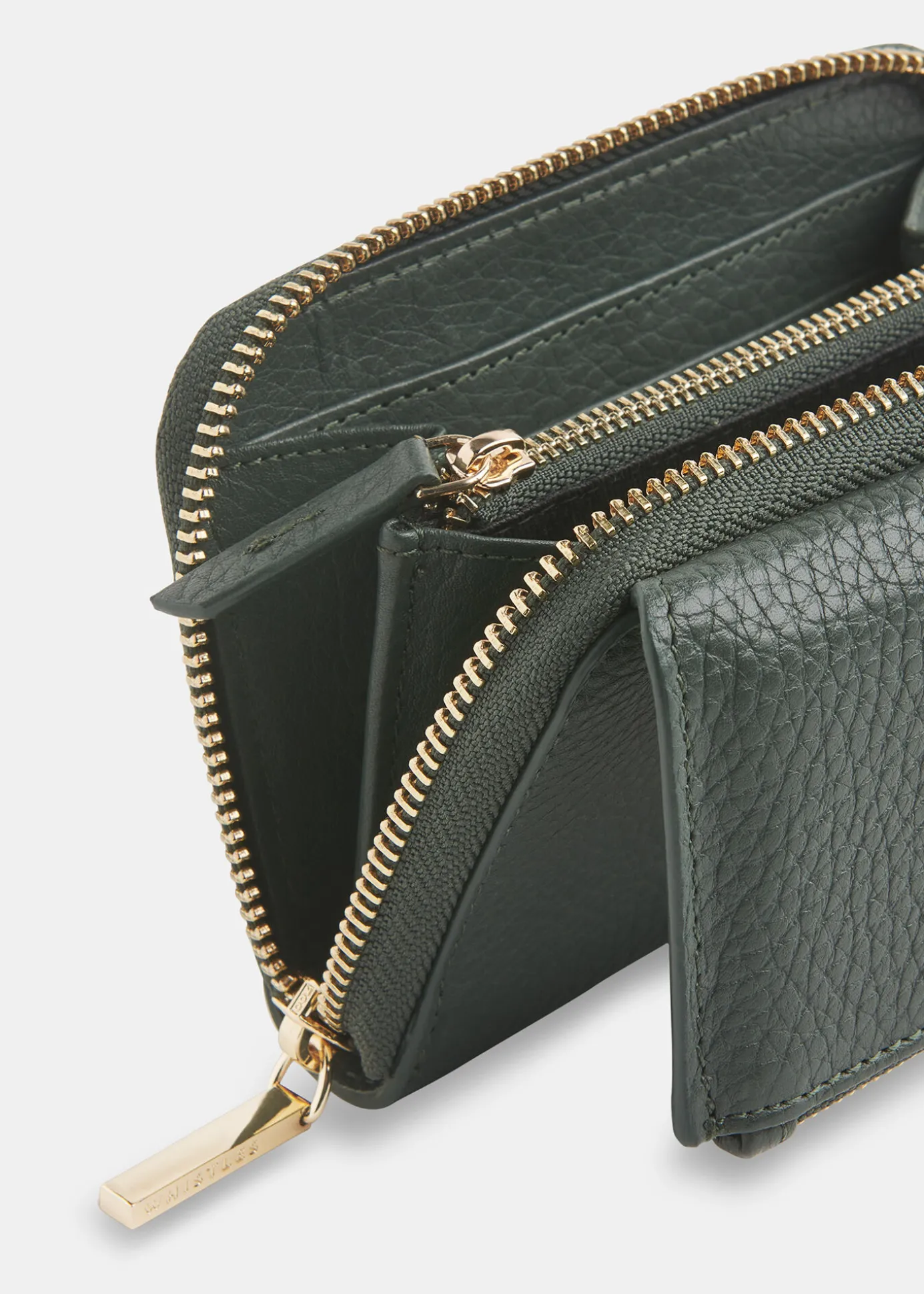 Dark Green Bibi Zip Purse