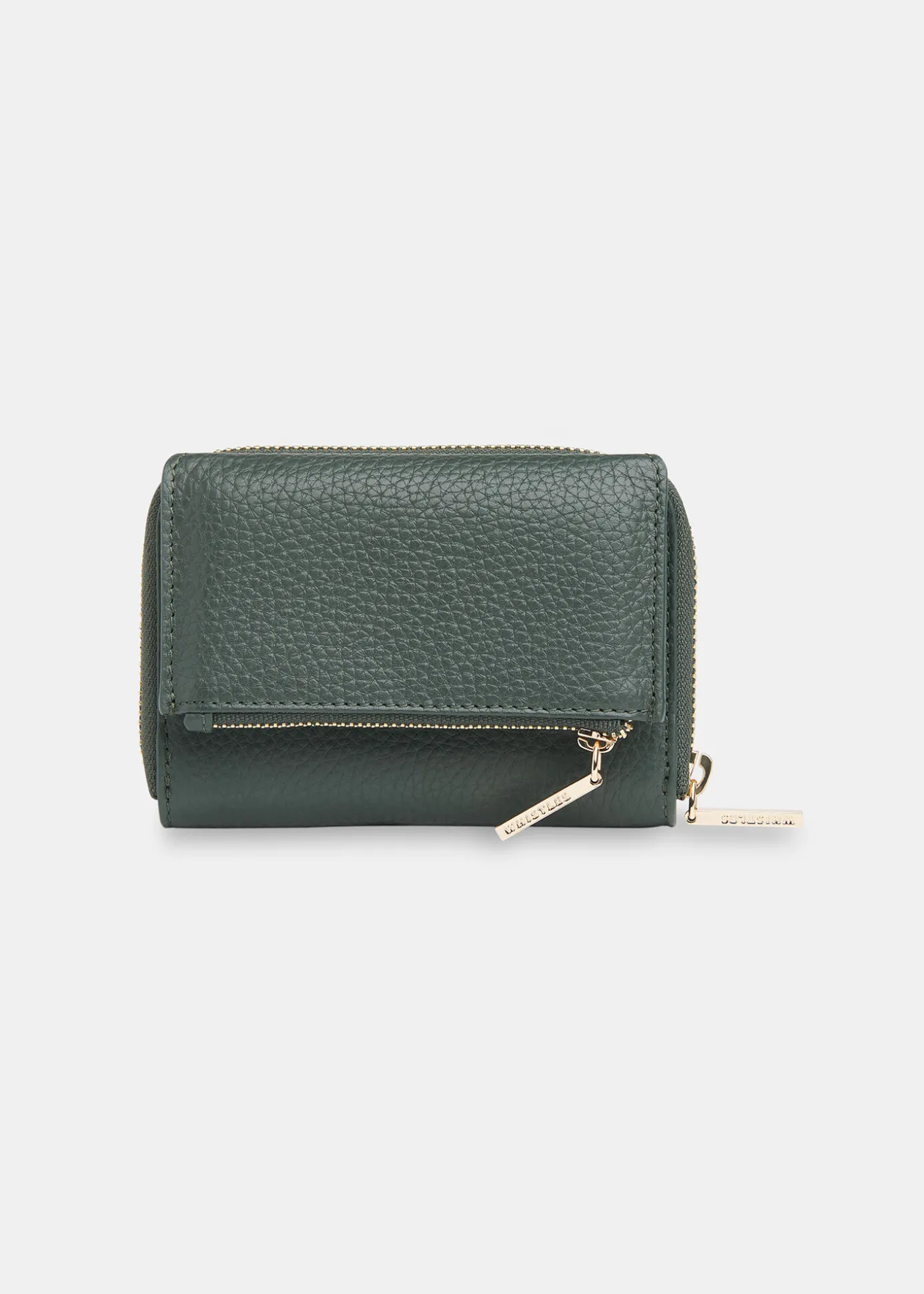 Dark Green Bibi Zip Purse