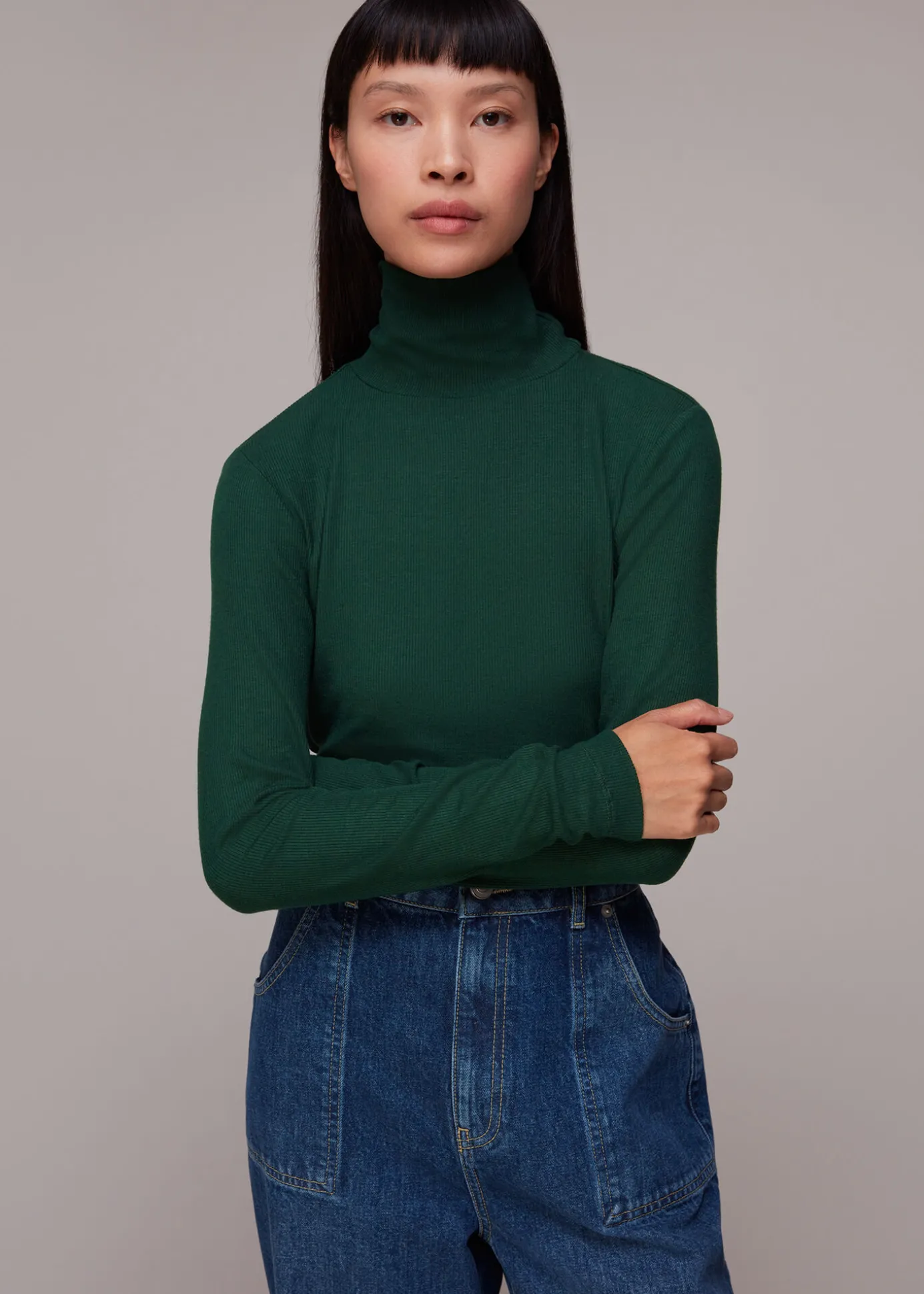 Dark Green Essential Ribbed Polo