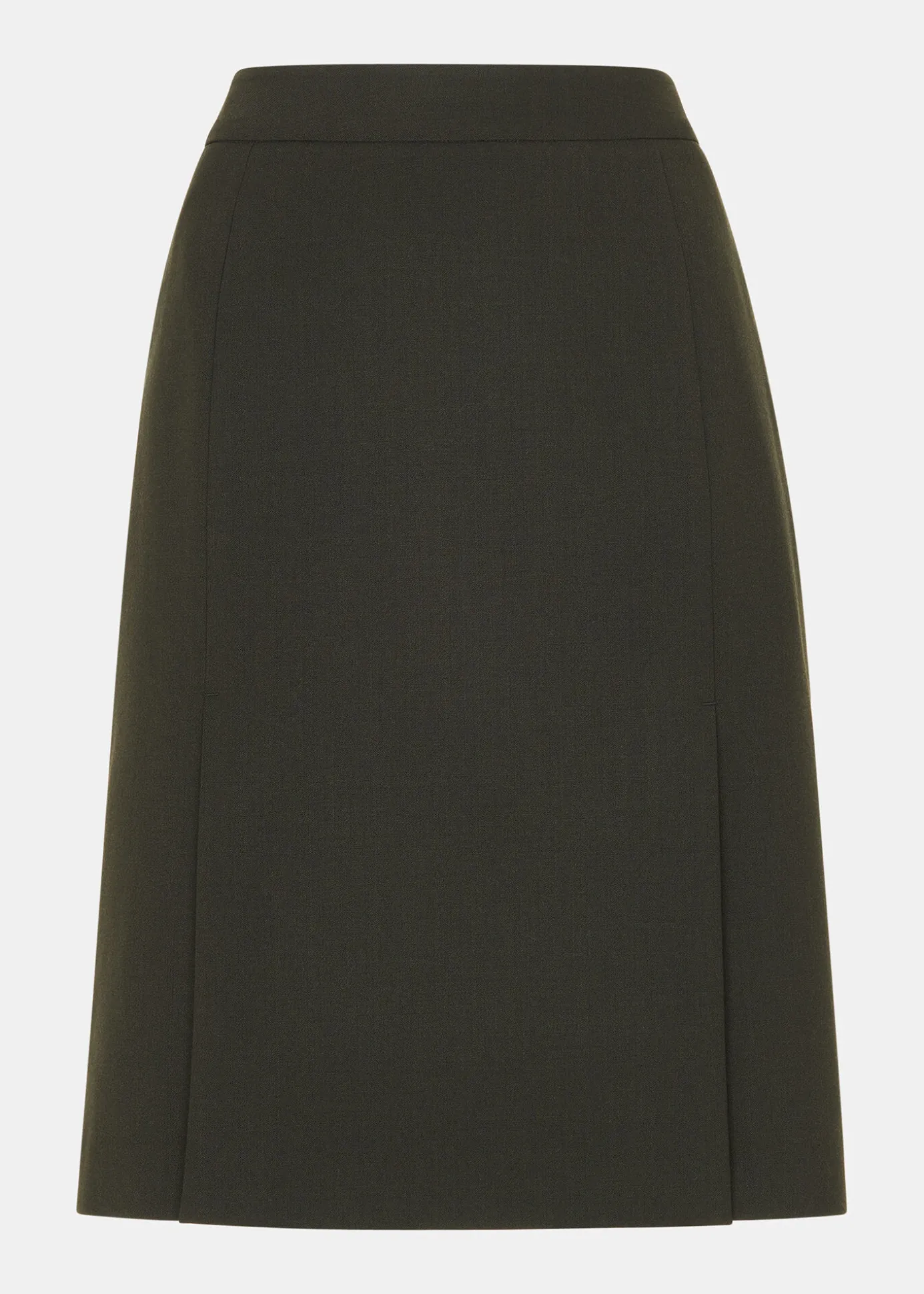 Dark Green Natalie Wool Blend Skirt