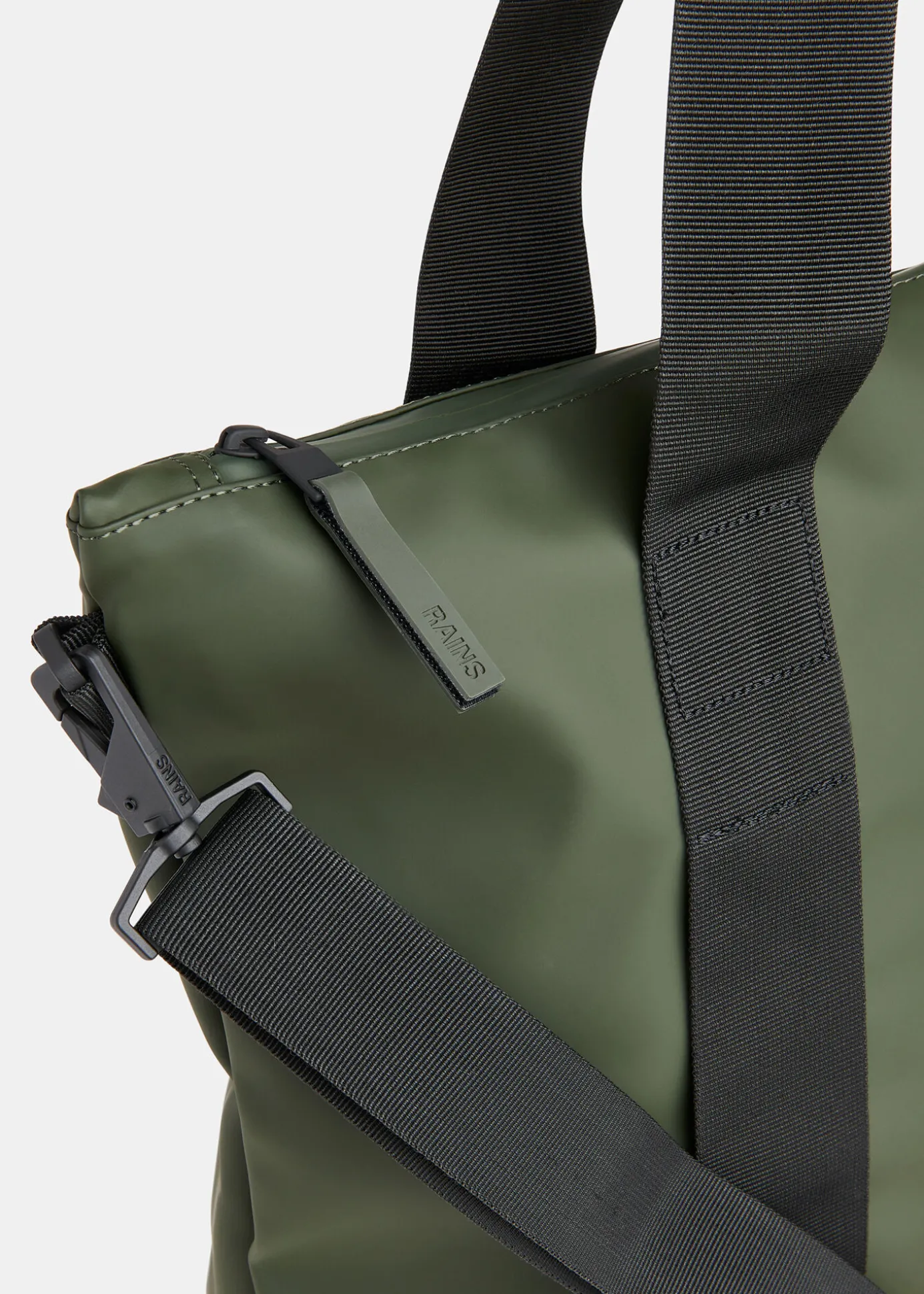 Dark Green Rains Tote Bag