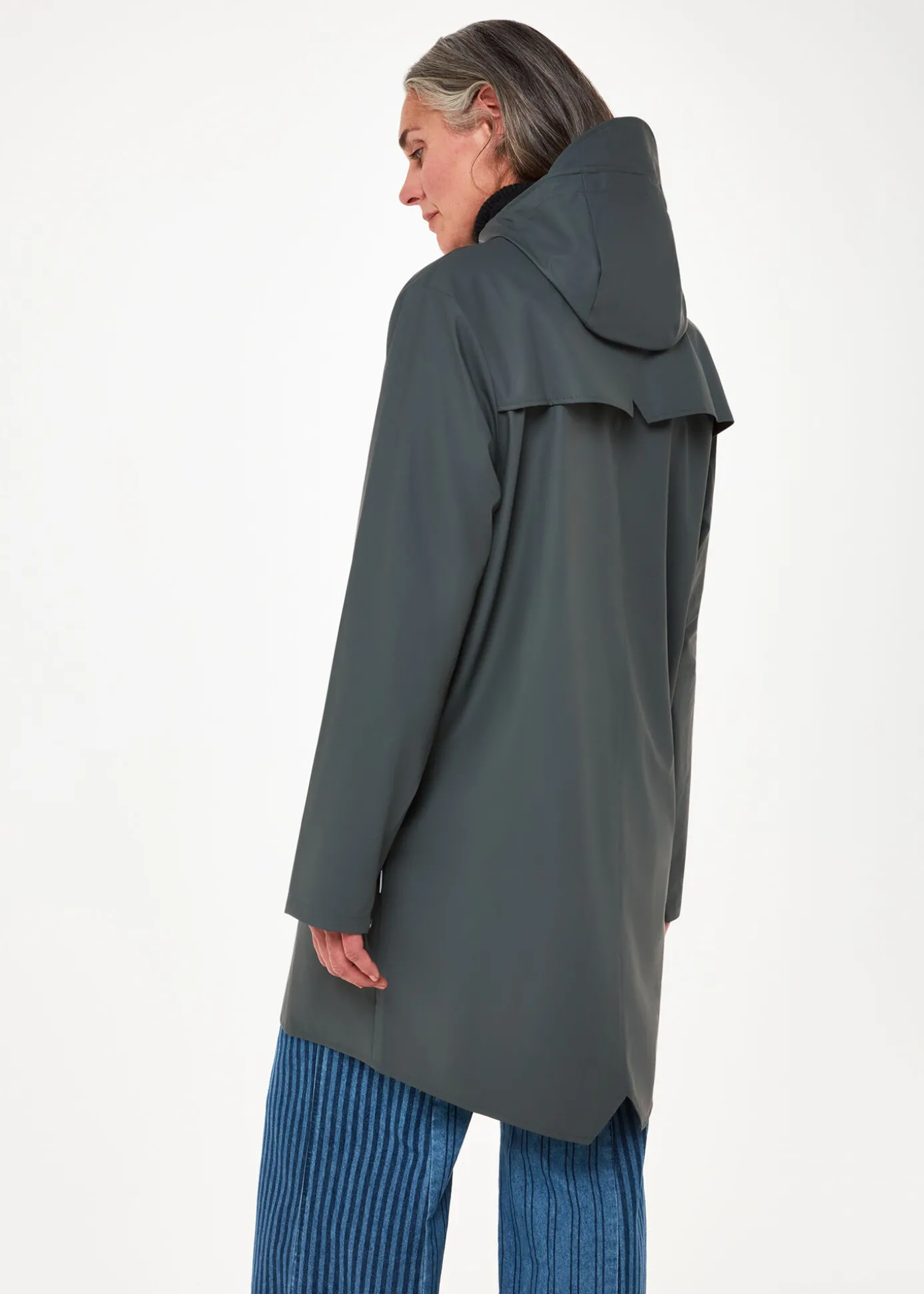Dark Grey Rains Long Jacket