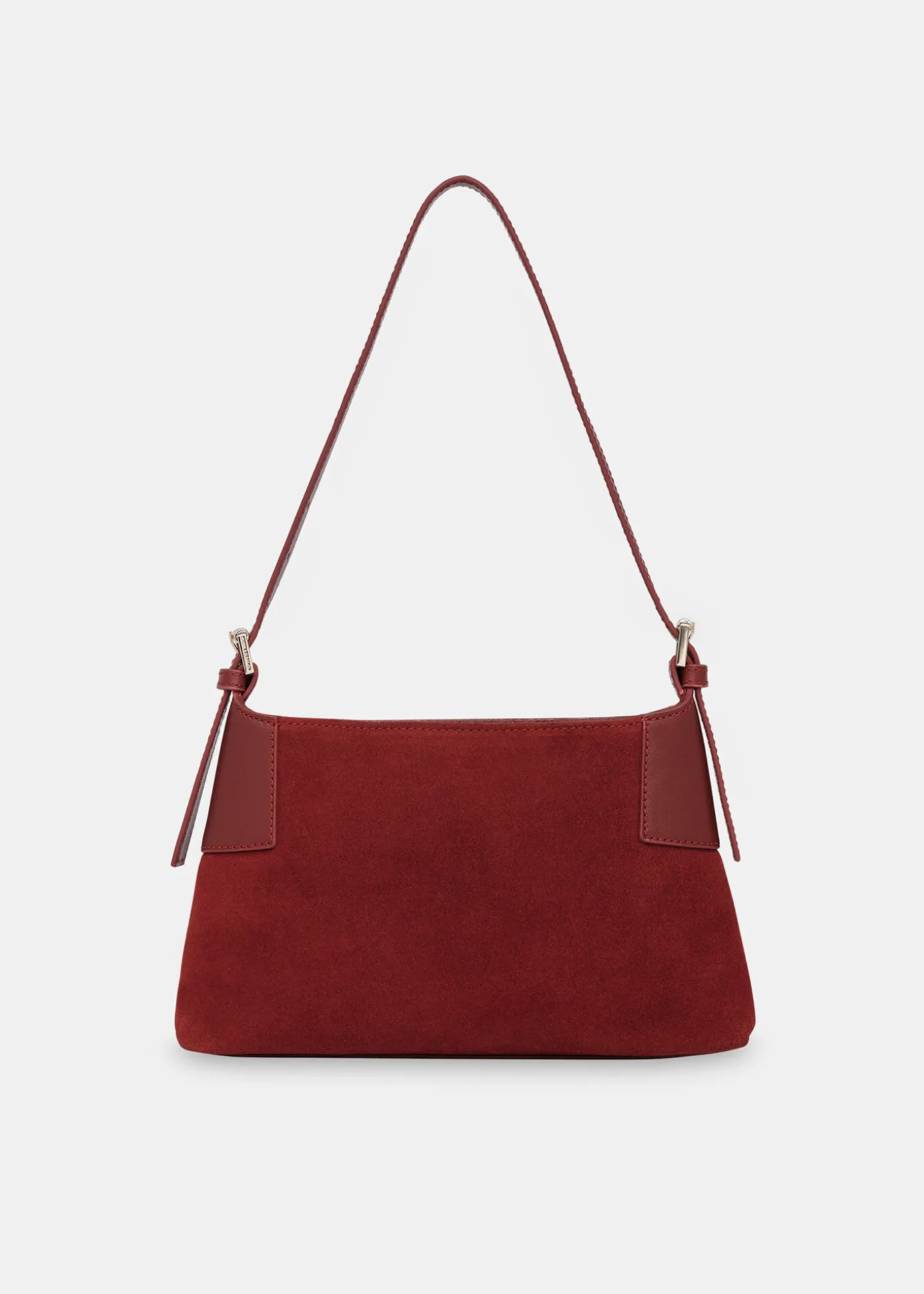 Dark Red Paloma Small Suede Bag