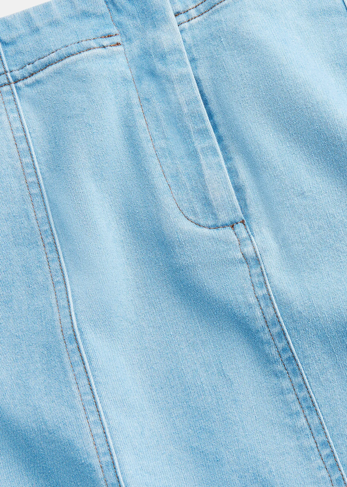 Denim Denim Maxi Skirt