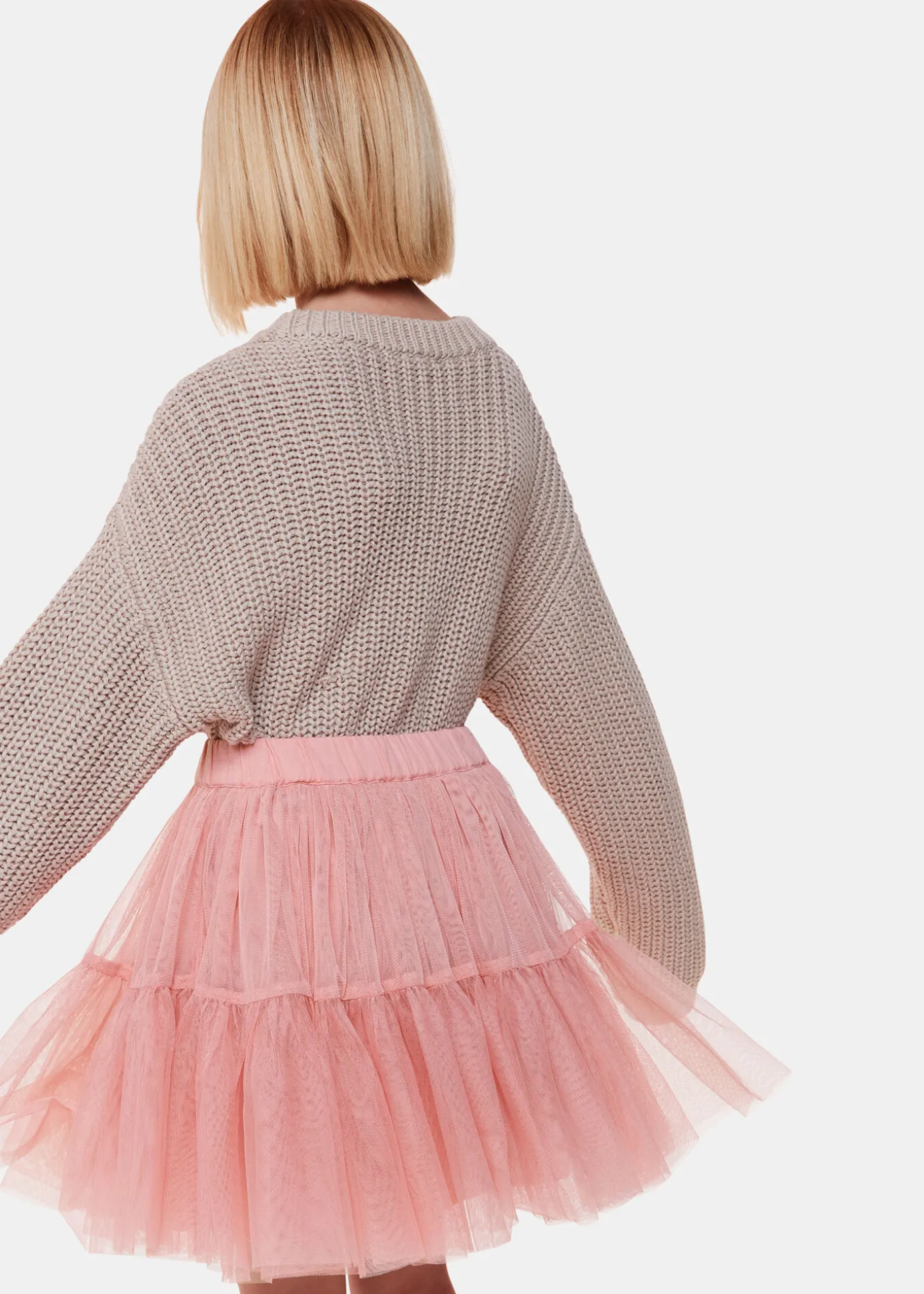 Dusty Pink Izzy Tulle Skirt