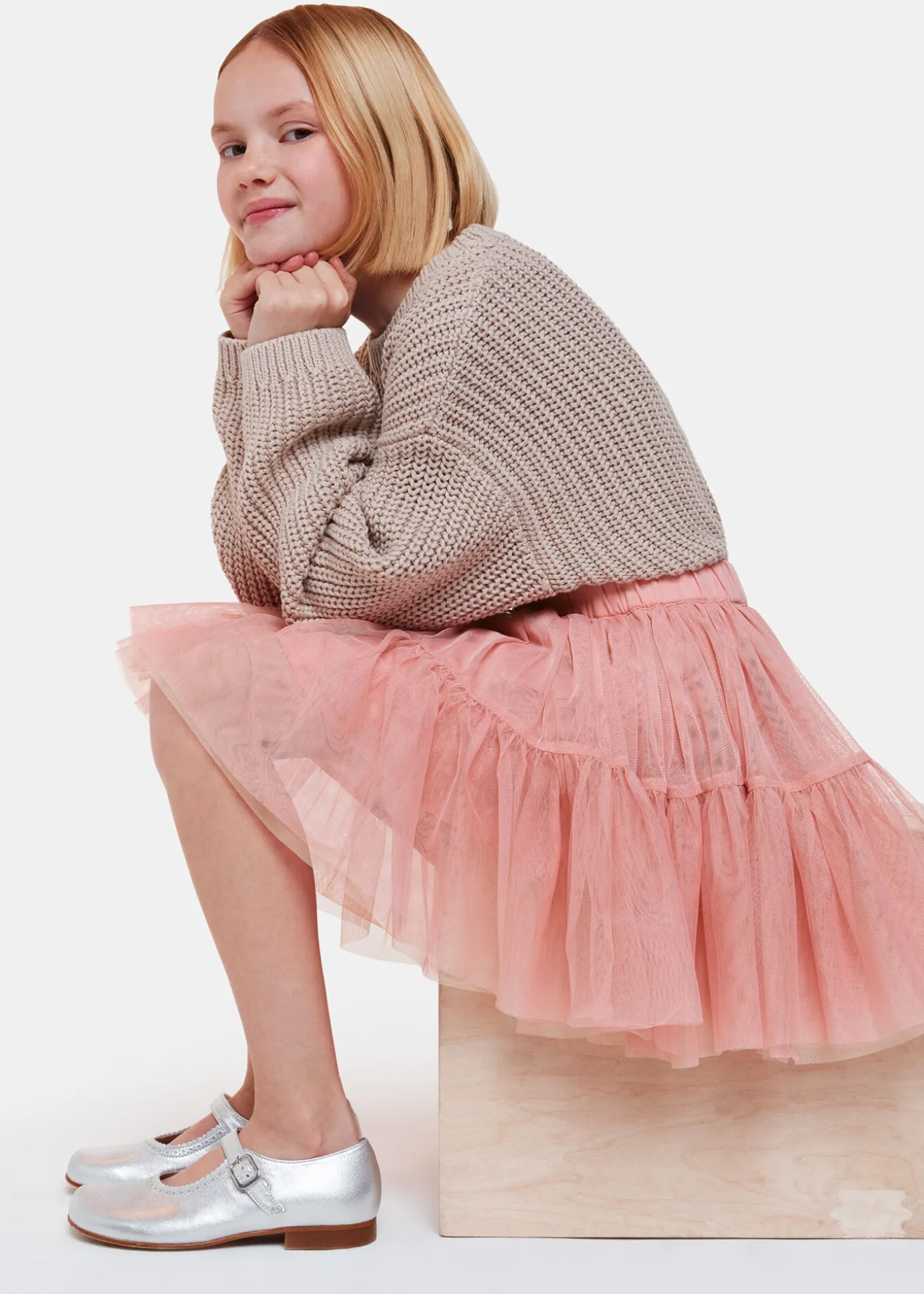 Dusty Pink Izzy Tulle Skirt