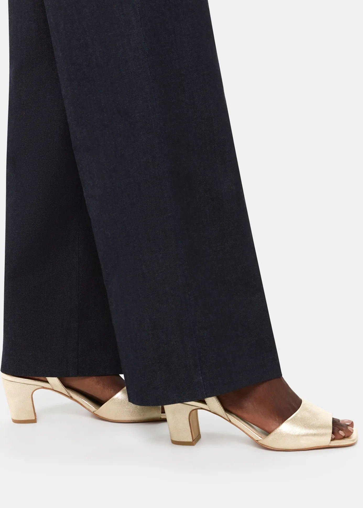 Gold Emerson Block Heel Sandal