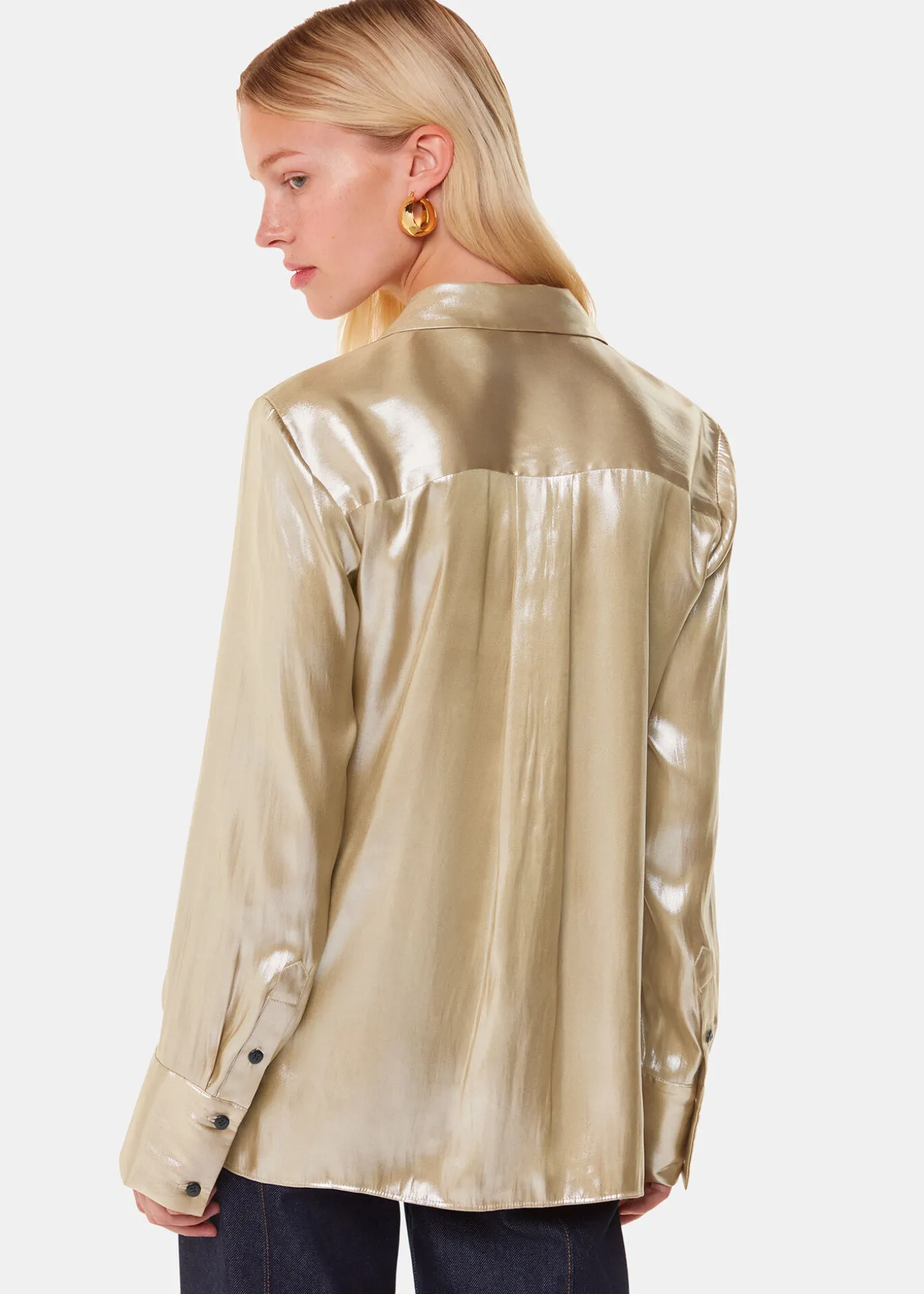 Gold Lucie Metallic Shirt