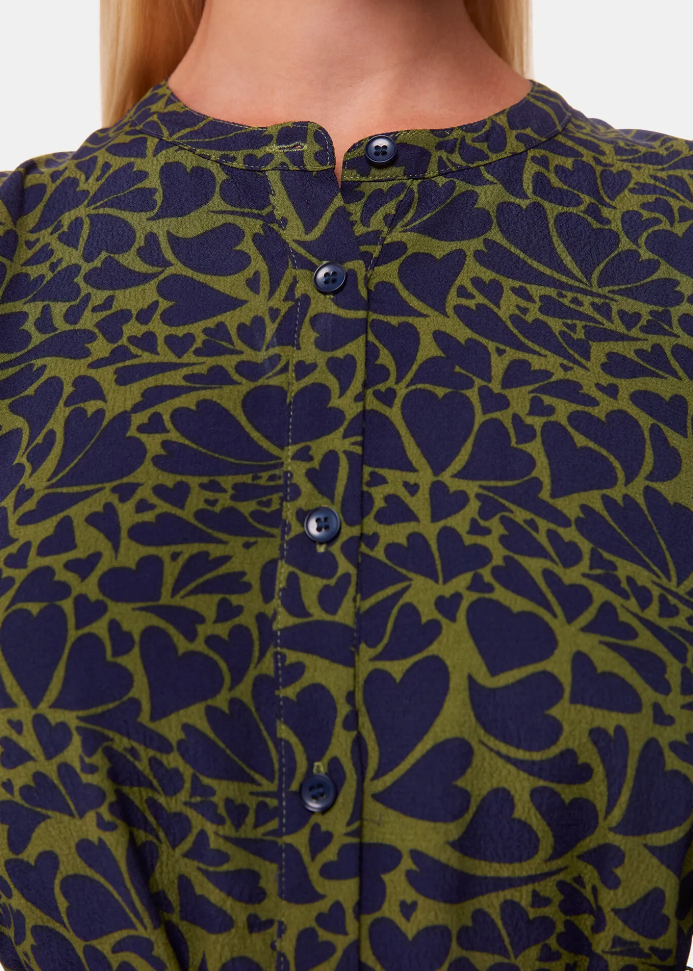 Green Abstract Petal Flippy Dress