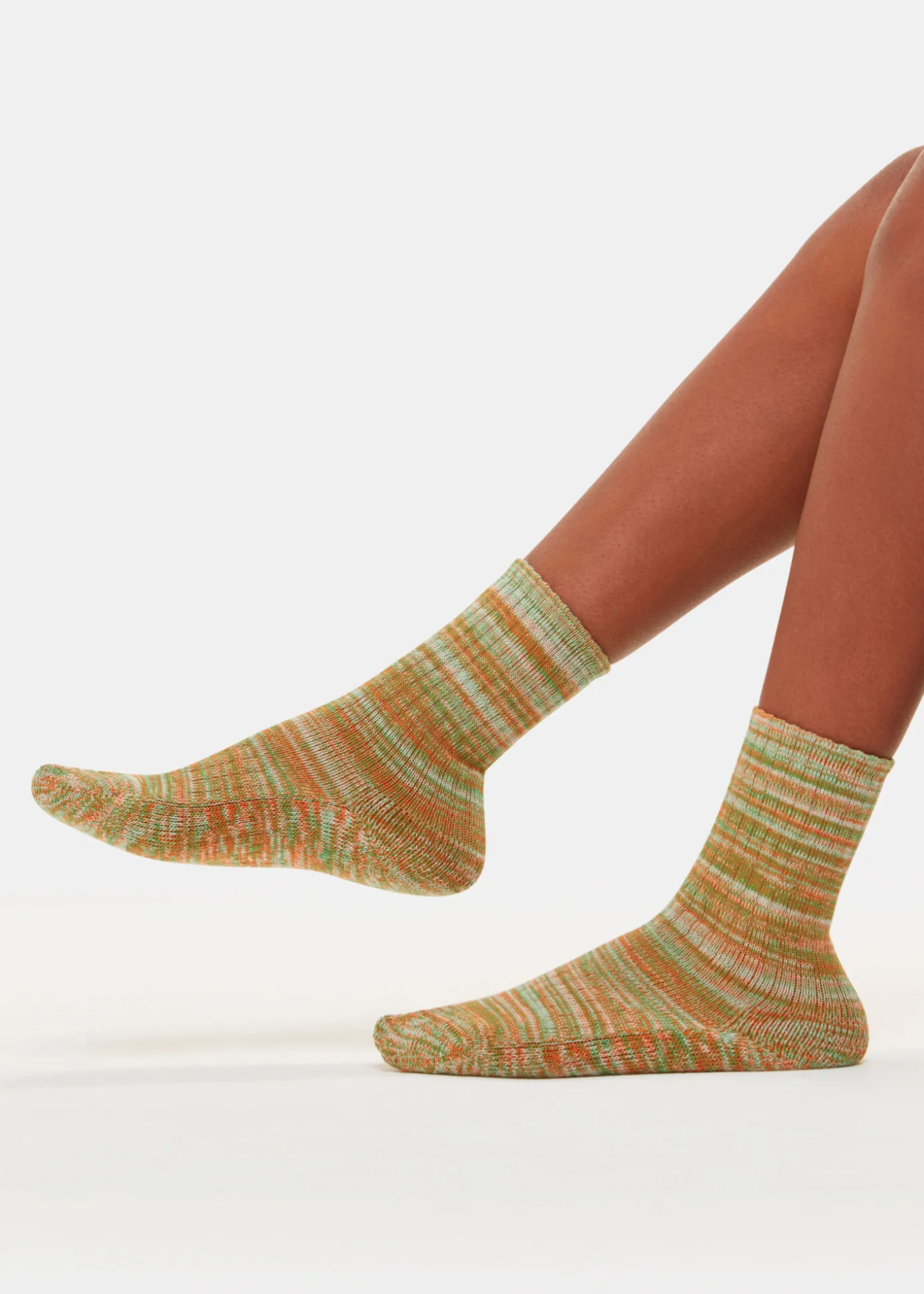 Green Chunky Marl Socks