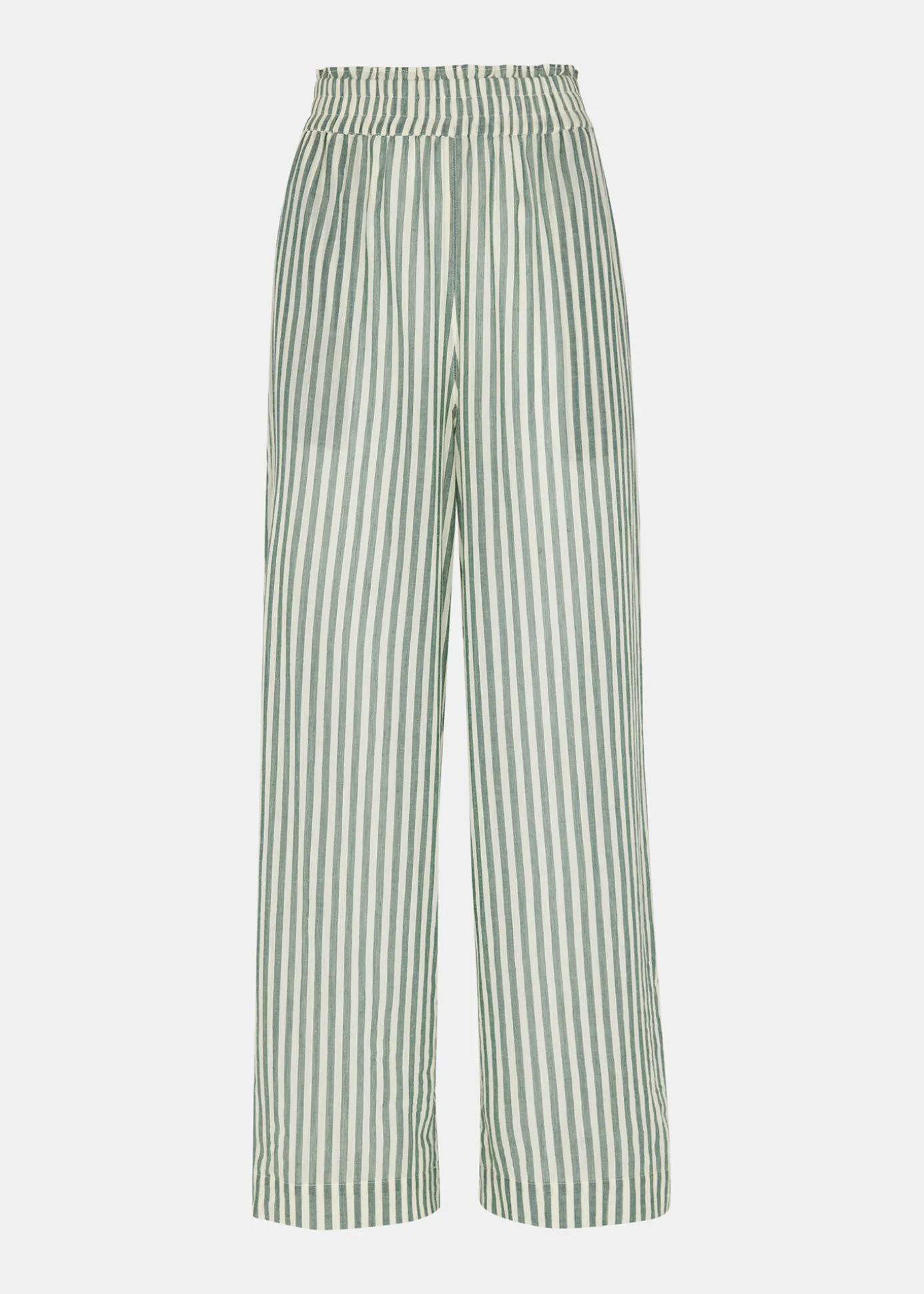 Green Stripe Beach Trouser