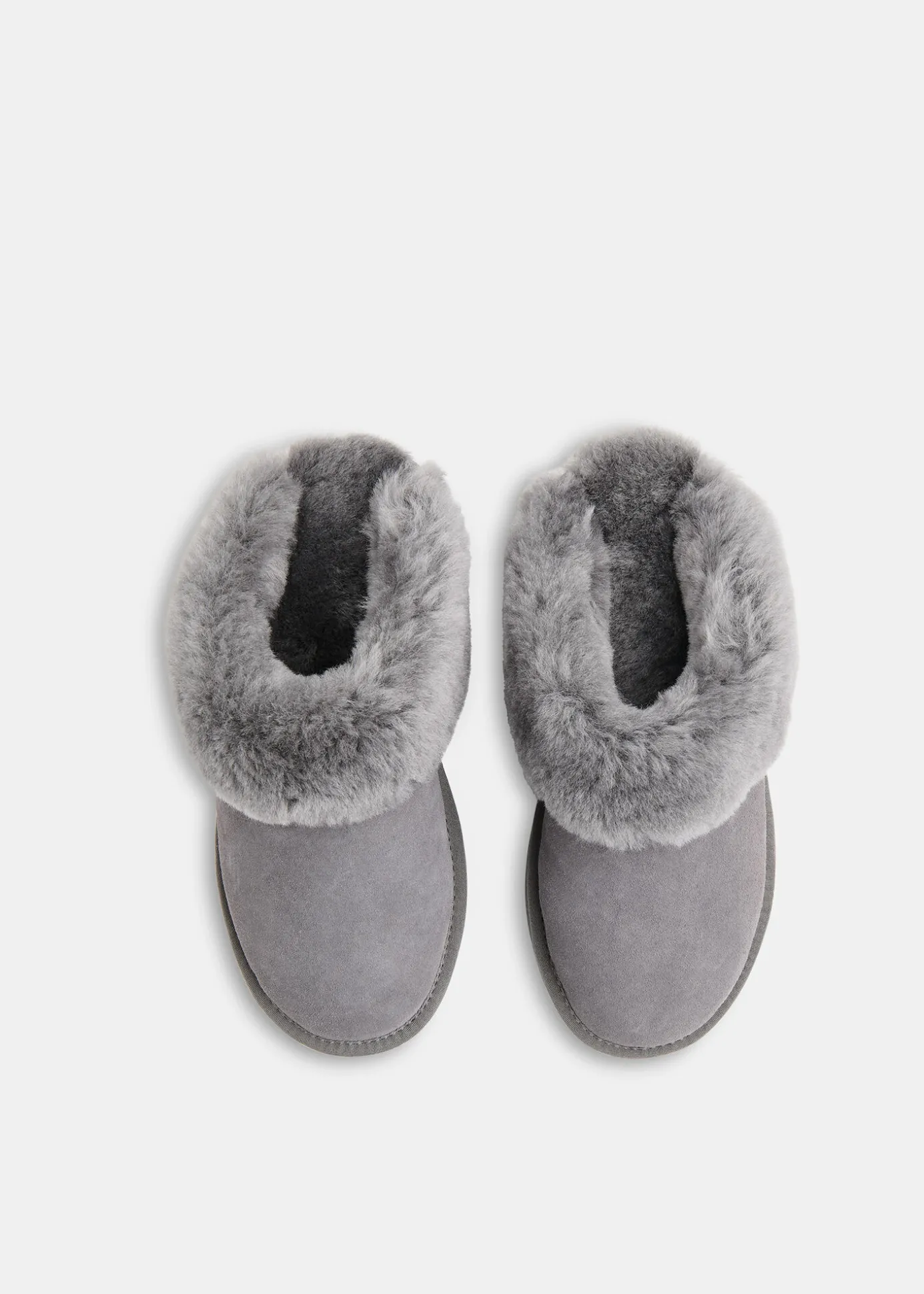 Grey Emilia Cuff Slipper