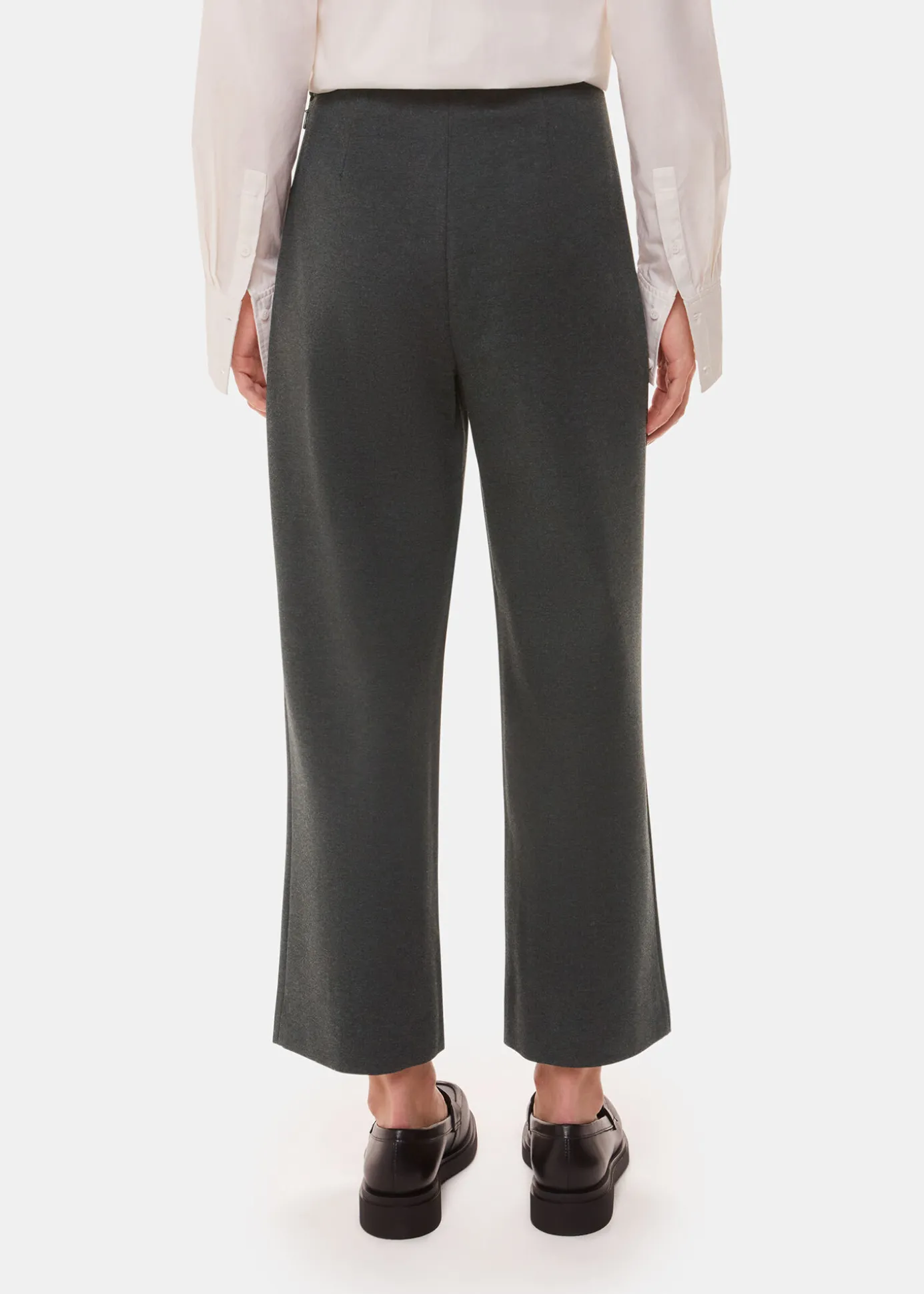 Grey Marl Camilla Wide Leg Trouser