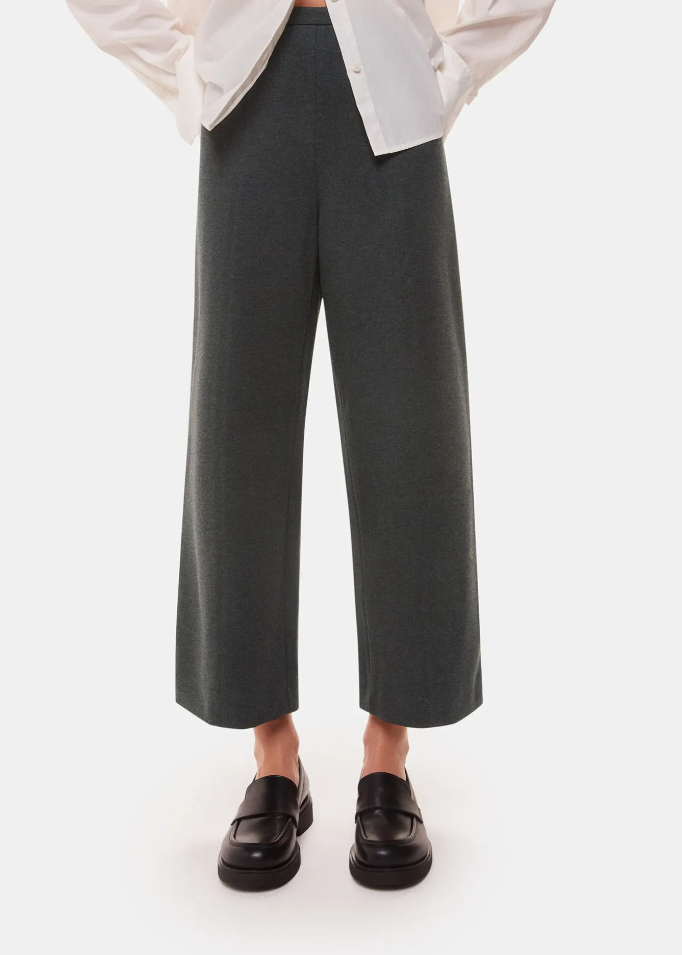Grey Marl Camilla Wide Leg Trouser
