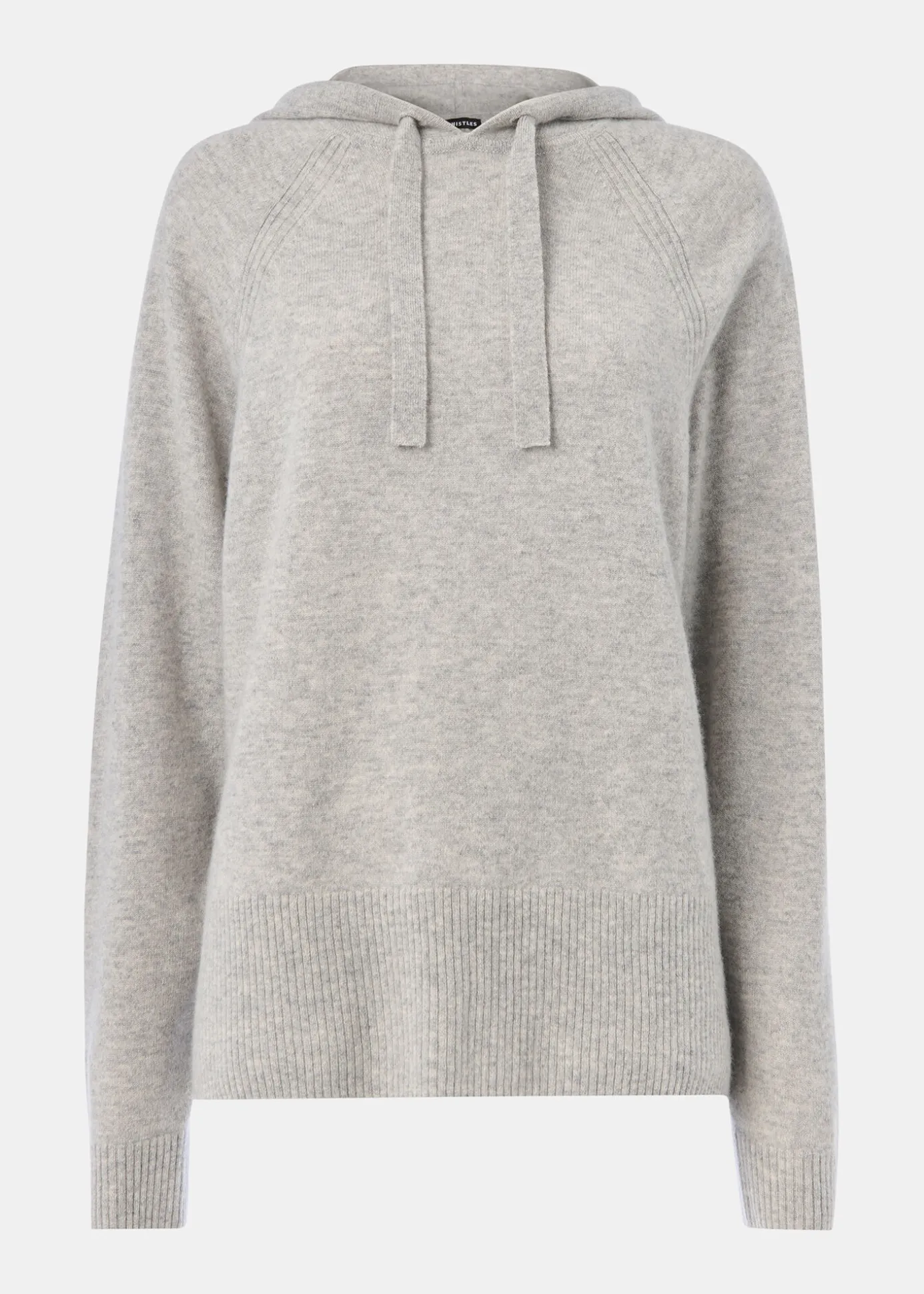 Grey Marl Cashmere Hoodie