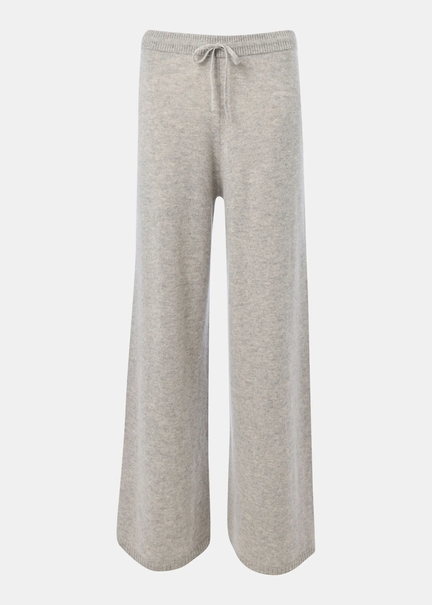 Grey Marl Cashmere Straight Leg Jogger