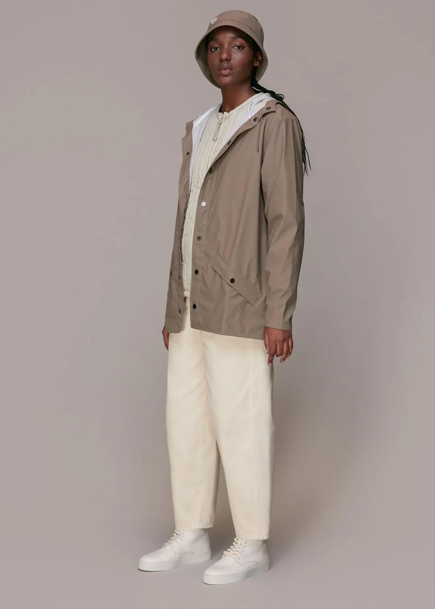 Grey Rains Zip Liner Jacket