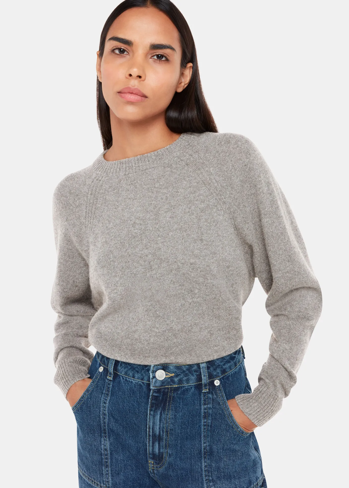 Grey Ultimate Cashmere Crew Neck