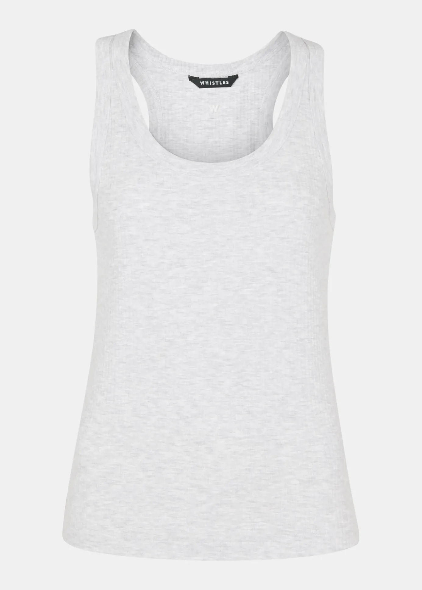 Grey Ultimate Ribbed Scoop Vest