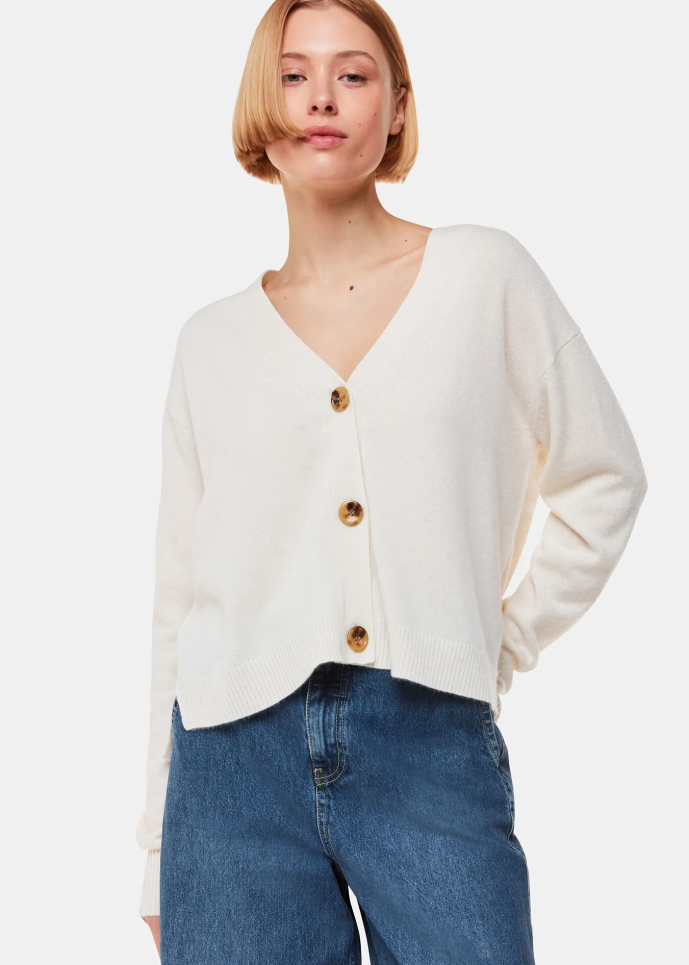 Ivory Cashmere Cardigan