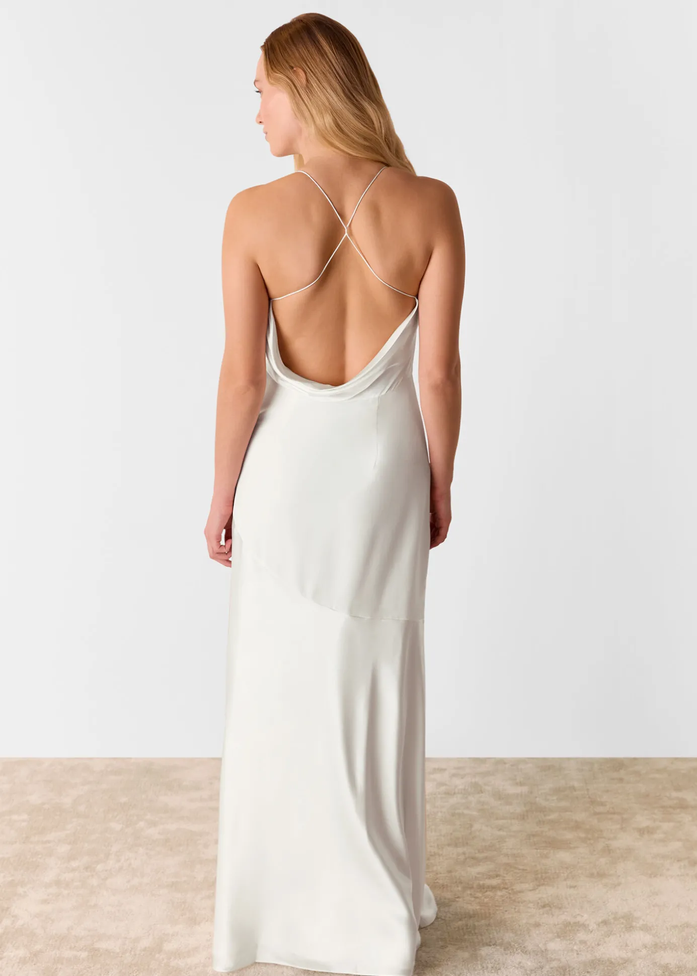 Ivory Eileen Silk Wedding Dress