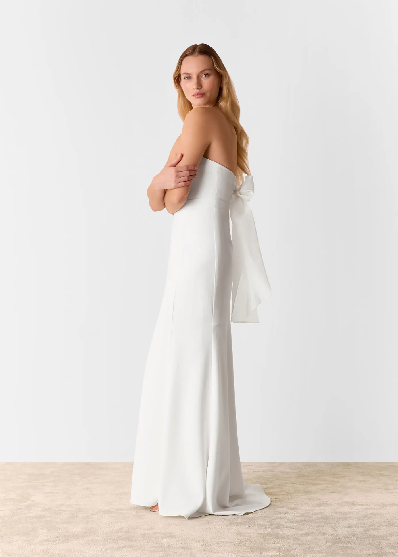 Ivory Ellis Strapless Wedding Dress