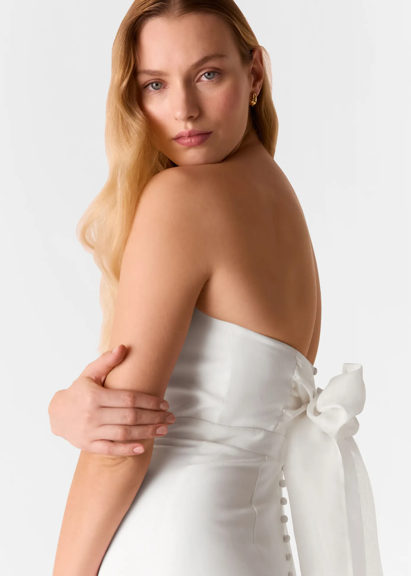 Ivory Ellis Strapless Wedding Dress
