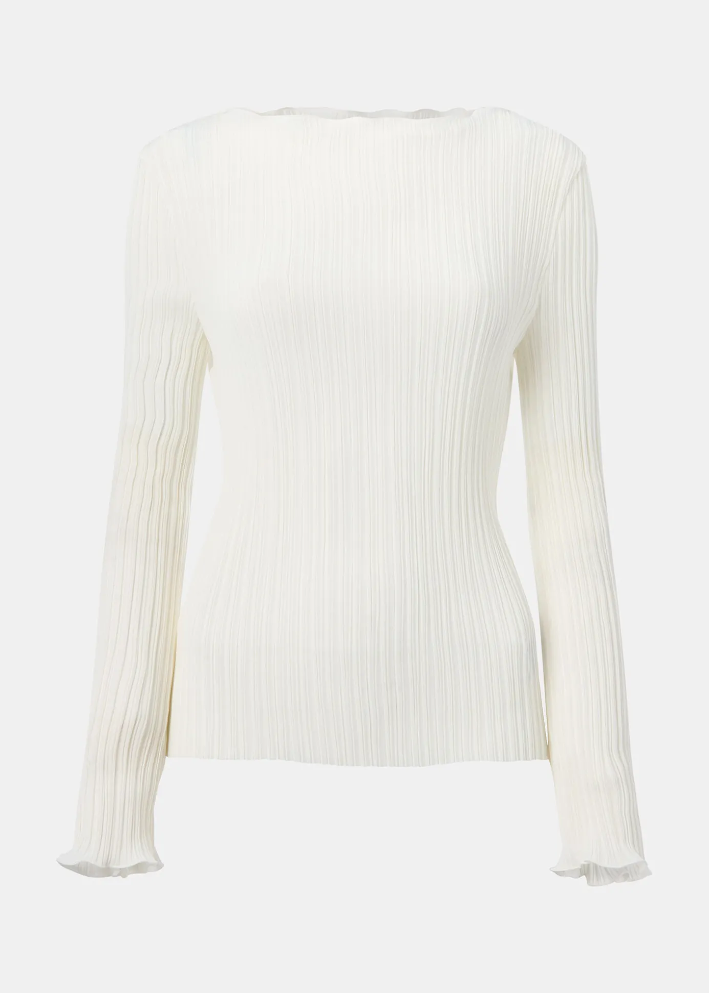 Ivory Elsa Plisse Top