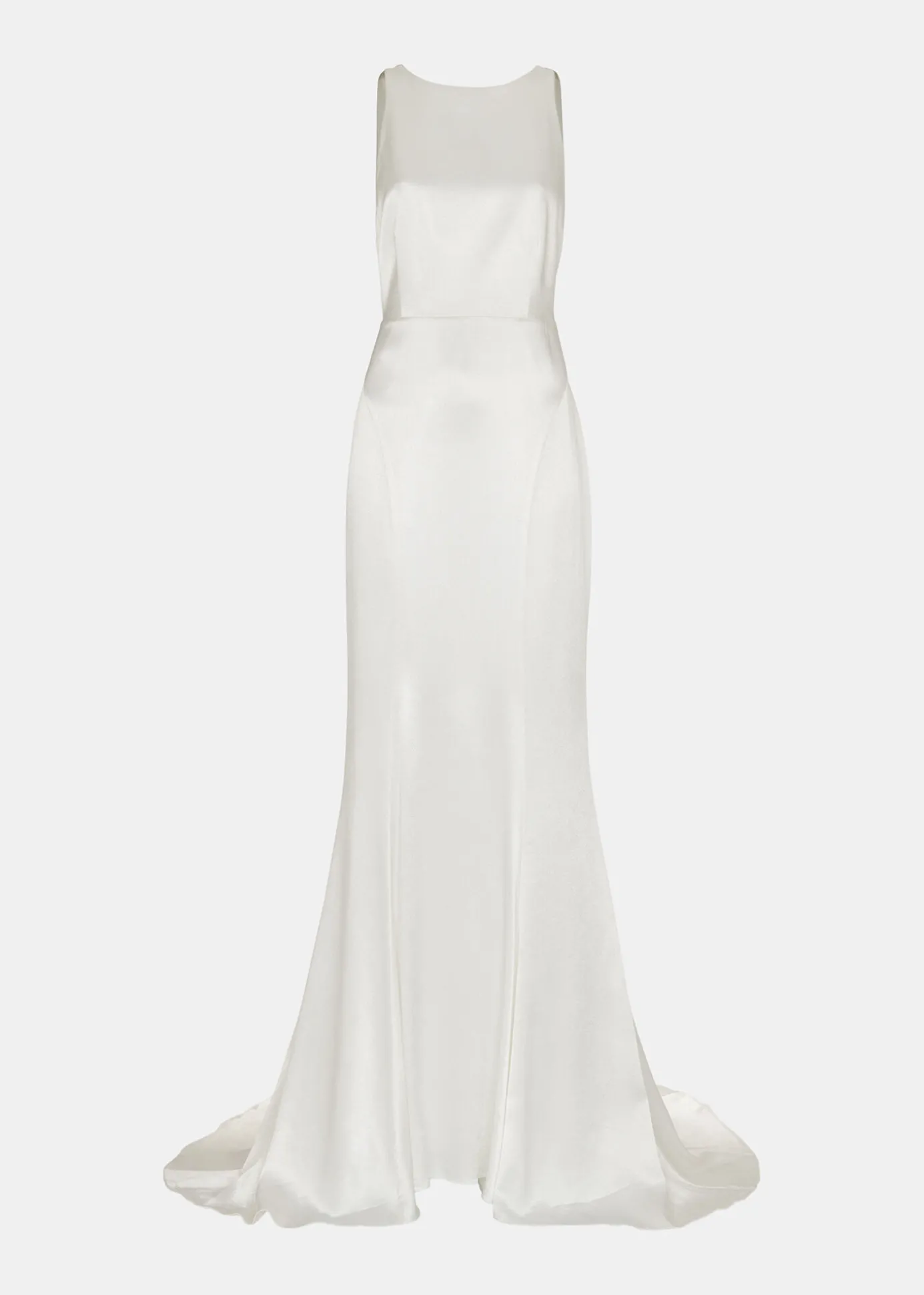 Ivory Lina Satin Wedding Dress