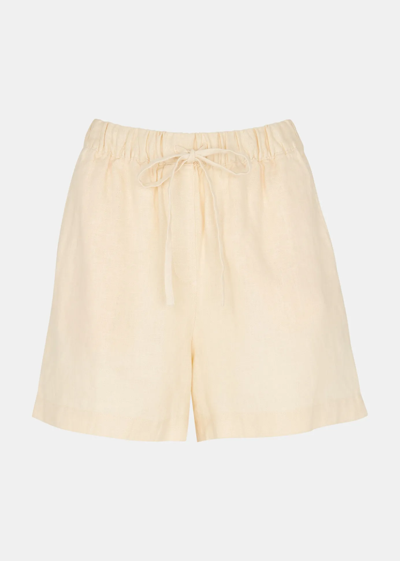 Ivory Linen Elasticated Short