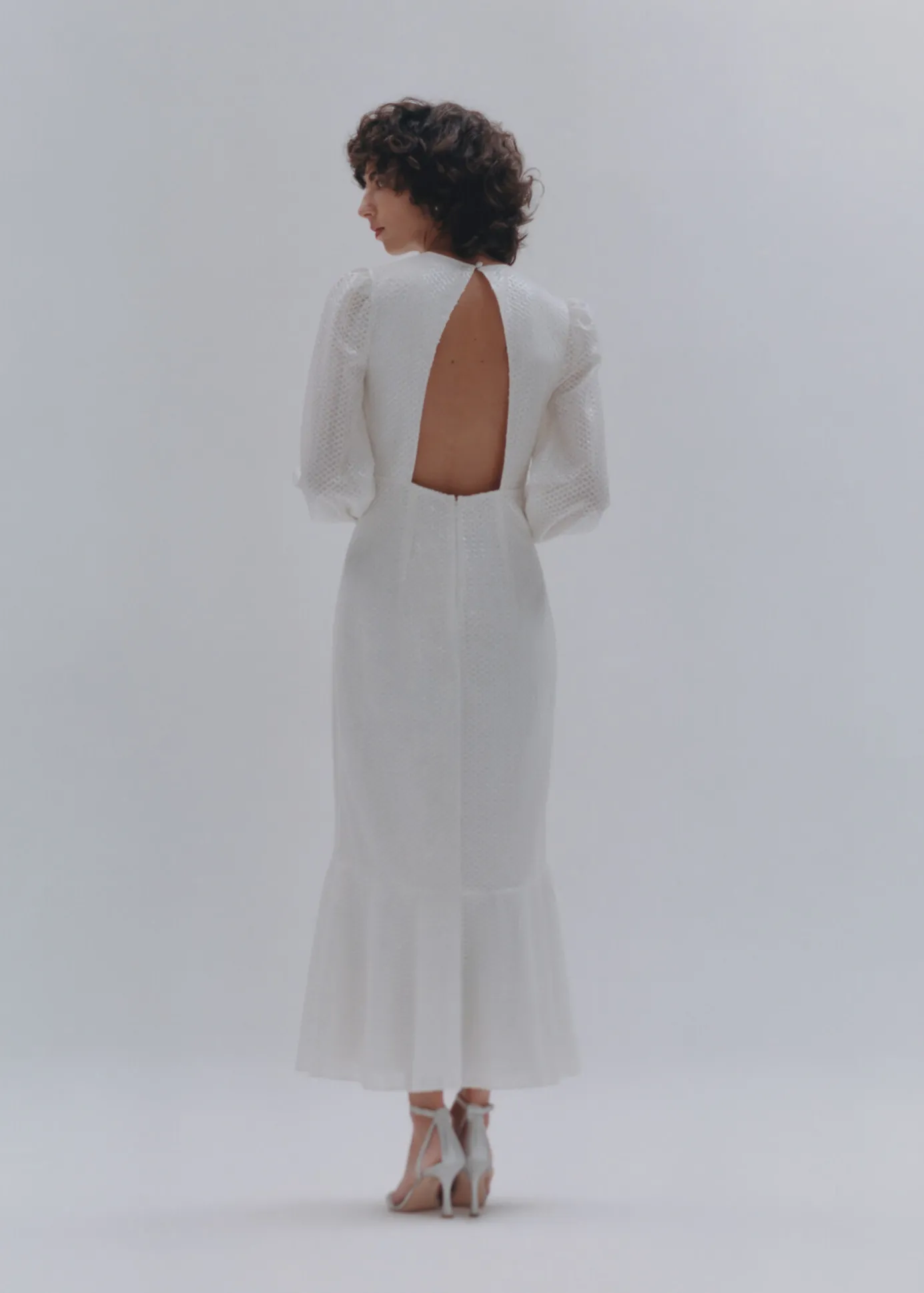 Ivory Loretta Sequin Wedding Dress