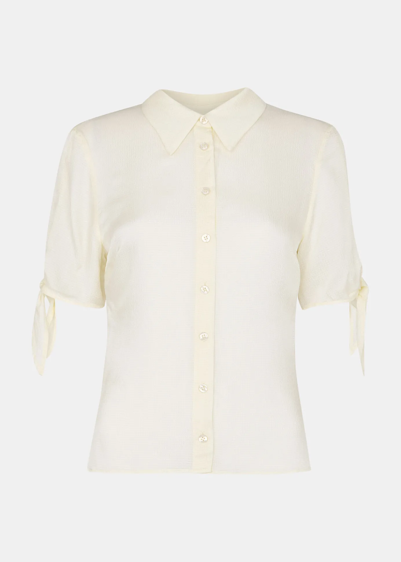 Ivory Lyla Bow Sleeve Shirt
