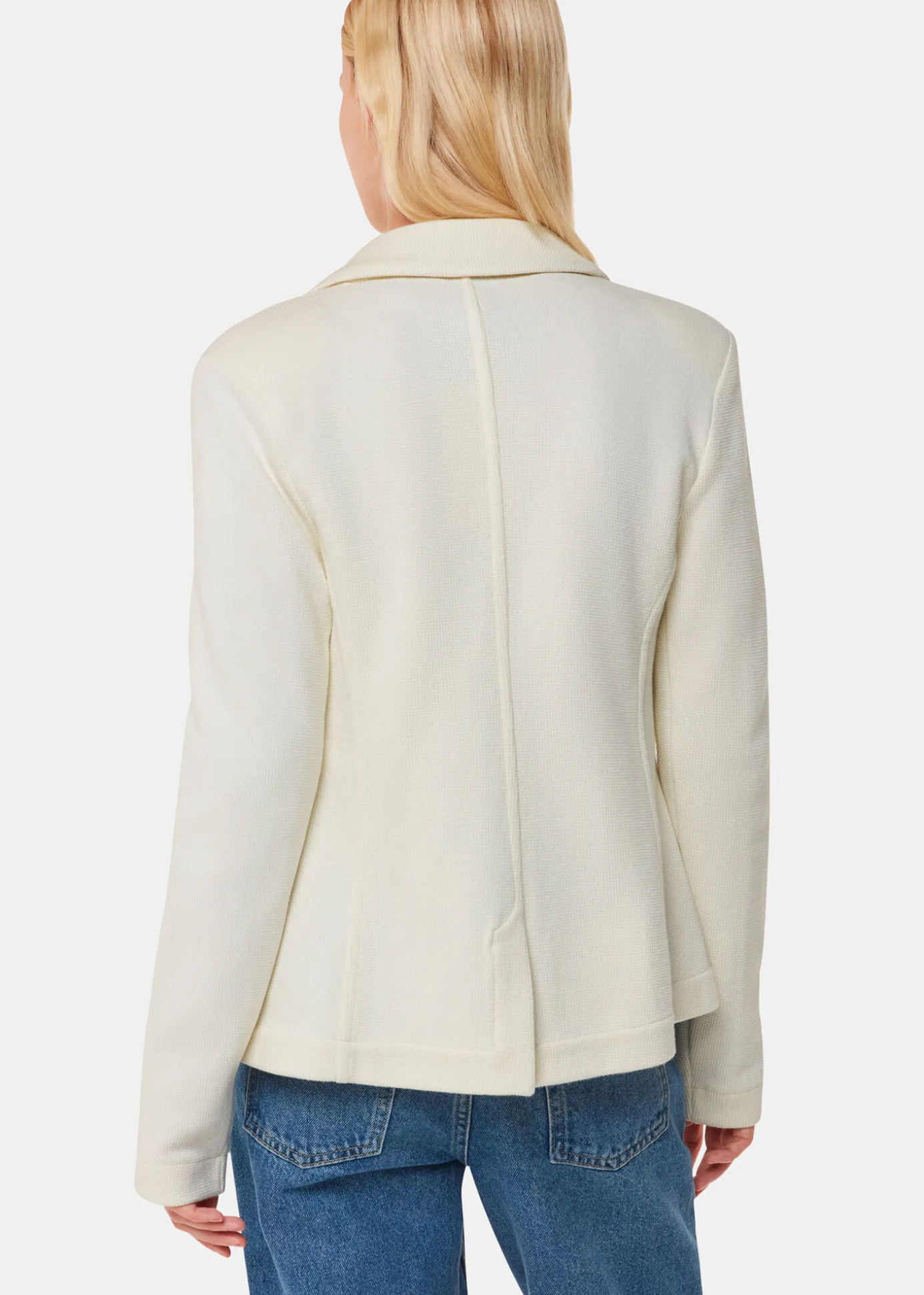 Ivory Slim Jersey Jacket