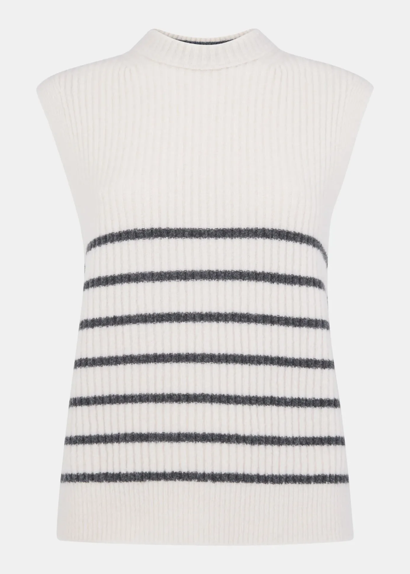 Ivory Stripe Textured Tank