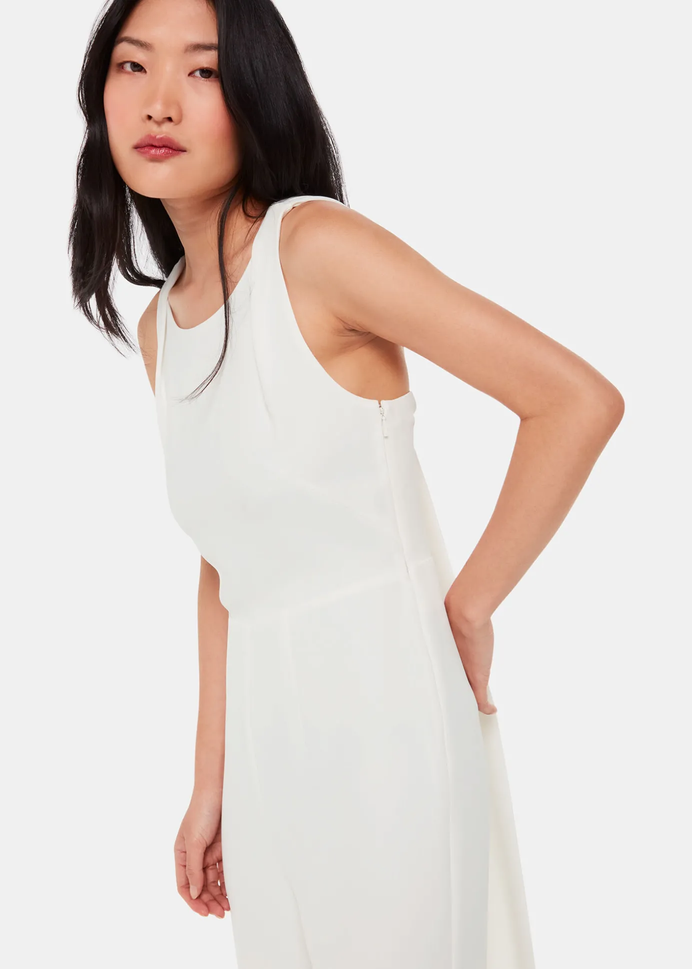 Ivory Tie Back Bridal Jumpsuit