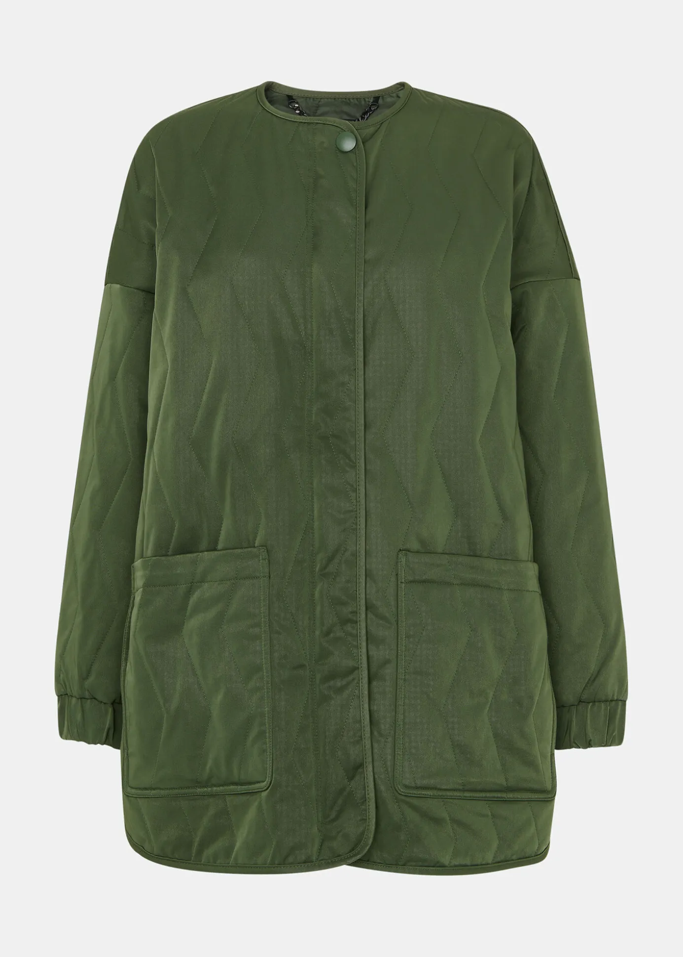 Khaki Esther Quilted Coat